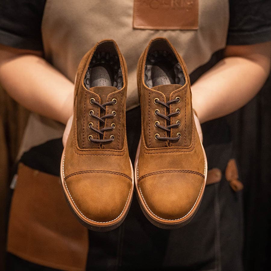 Giày Oxford Captoe 4 Lỗ BM- Bò 3