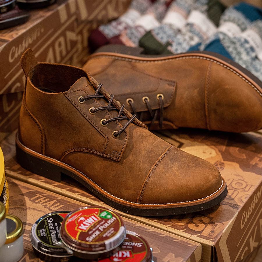 Giày boots Chukka Trench Boot BM - Bò 11