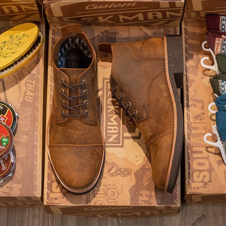 Giày boots Chukka Trench Boot BM - Bò 12