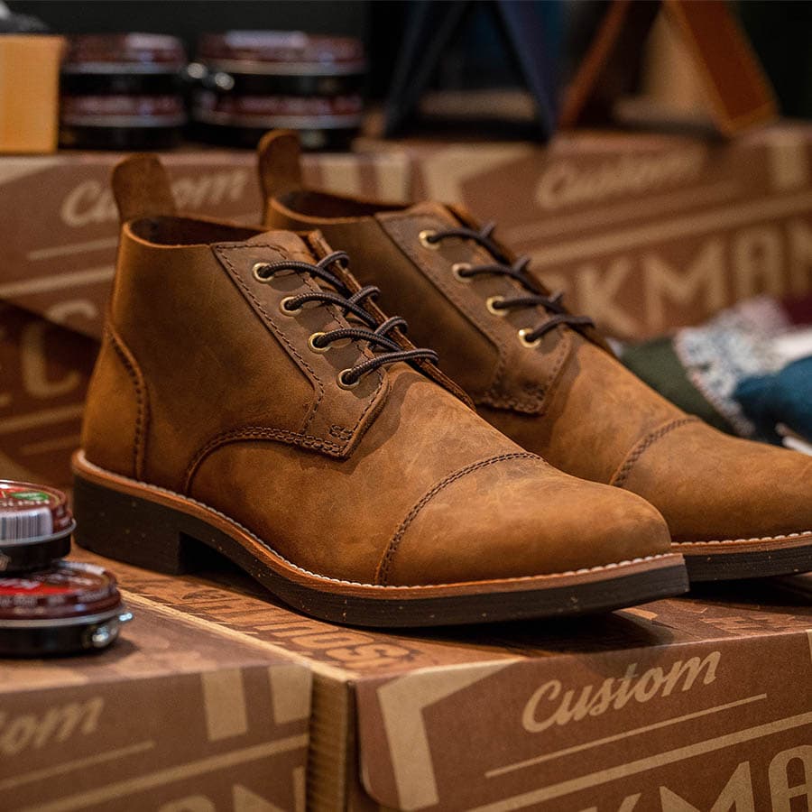 Giày boots Chukka Trench Boot BM - Bò 1