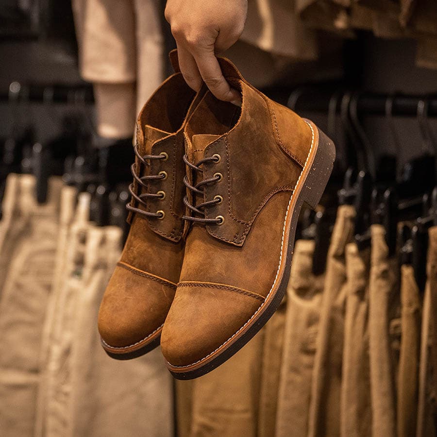 Giày boots Chukka Trench Boot BM - Bò 3