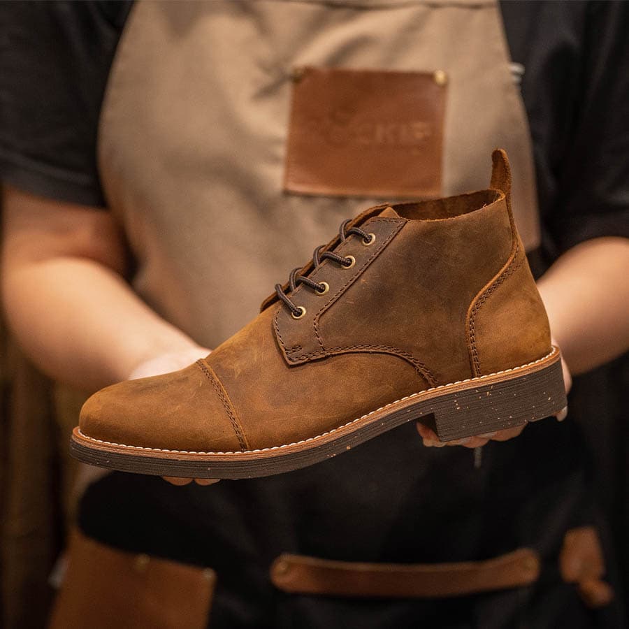 Giày boots Chukka Trench Boot BM - Bò 4