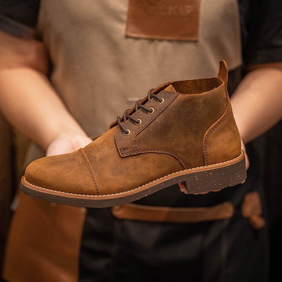 Giày boots Chukka Trench Boot BM - Bò 5