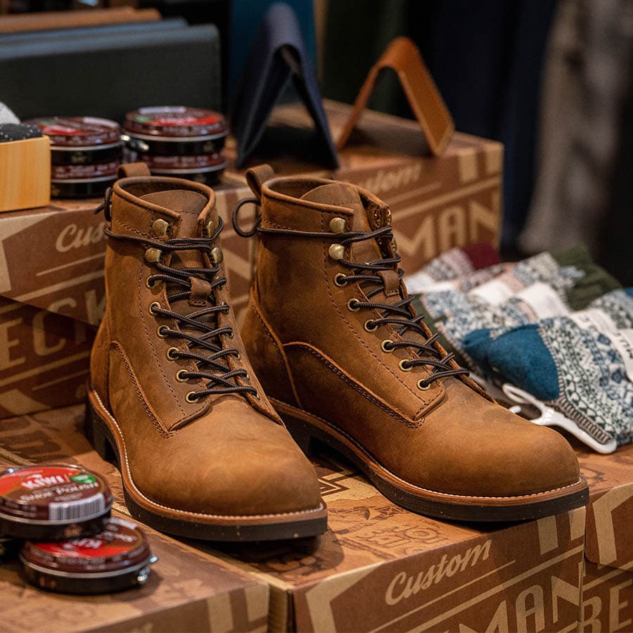 Giày Boots Lineman Beckman- Bò 1