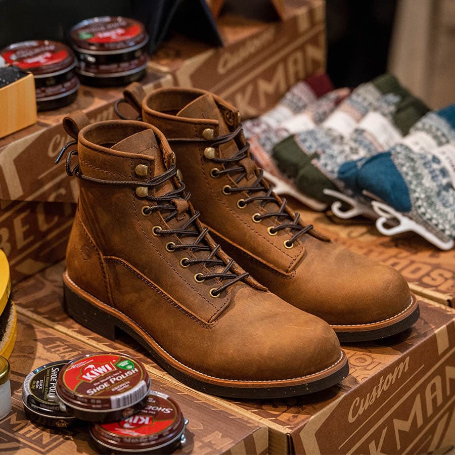 Giày Boots Lineman Beckman- Bò 4