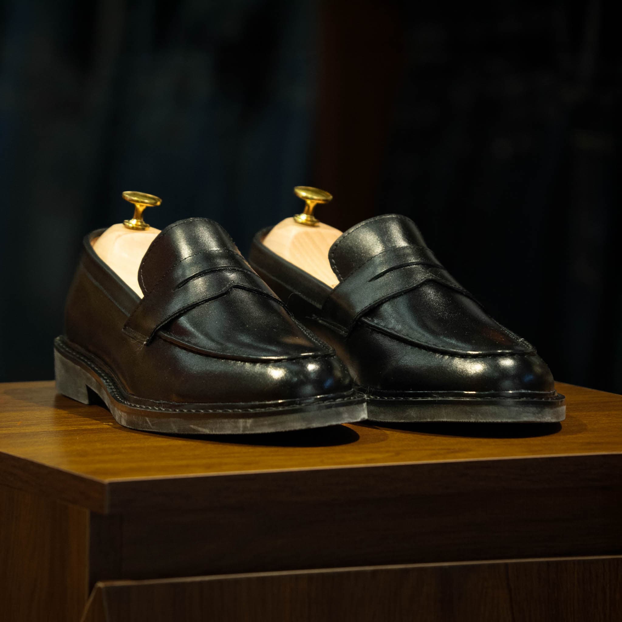Giày Beckman Penny Loafer - Đen
