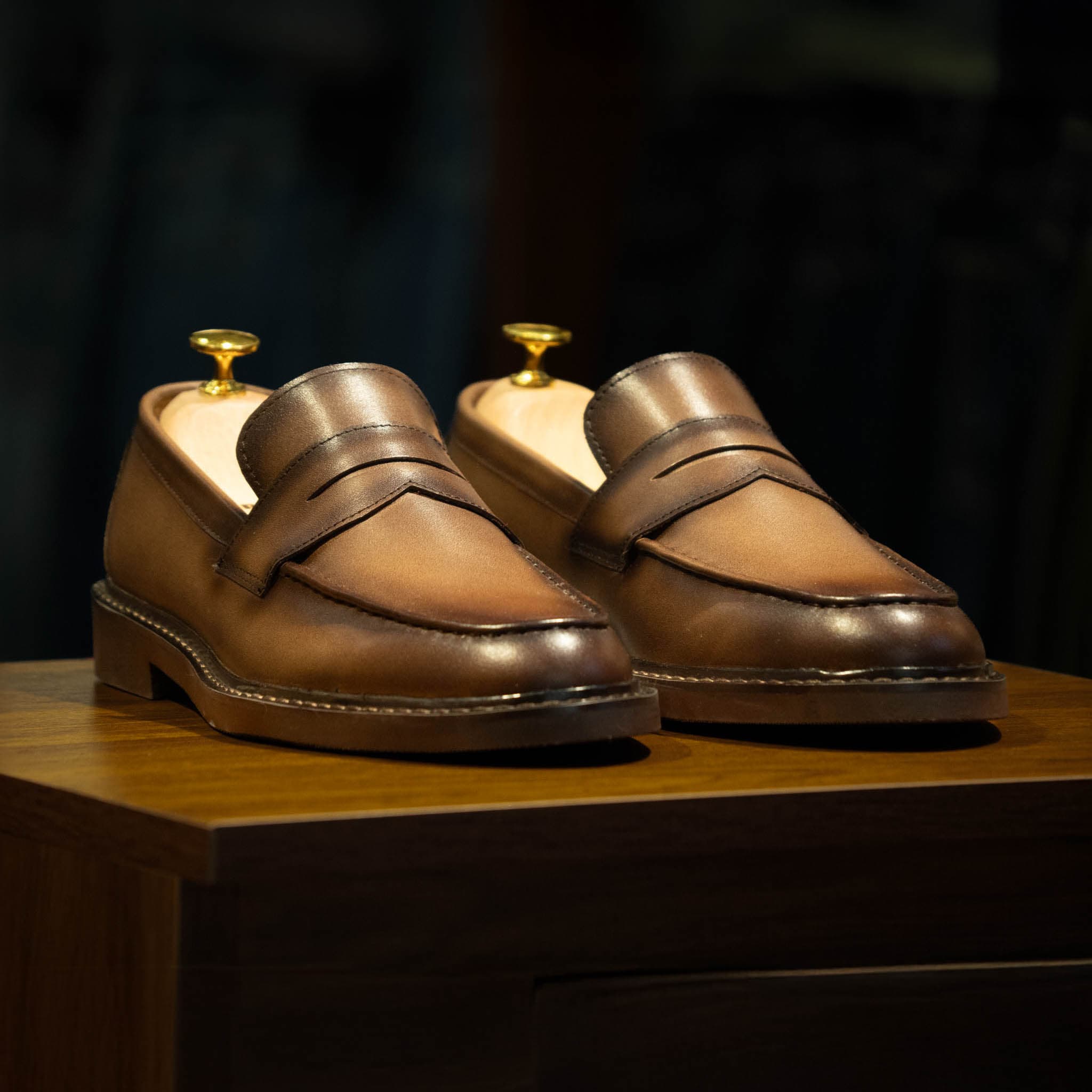 Giày Beckman Penny Loafer - Nâu