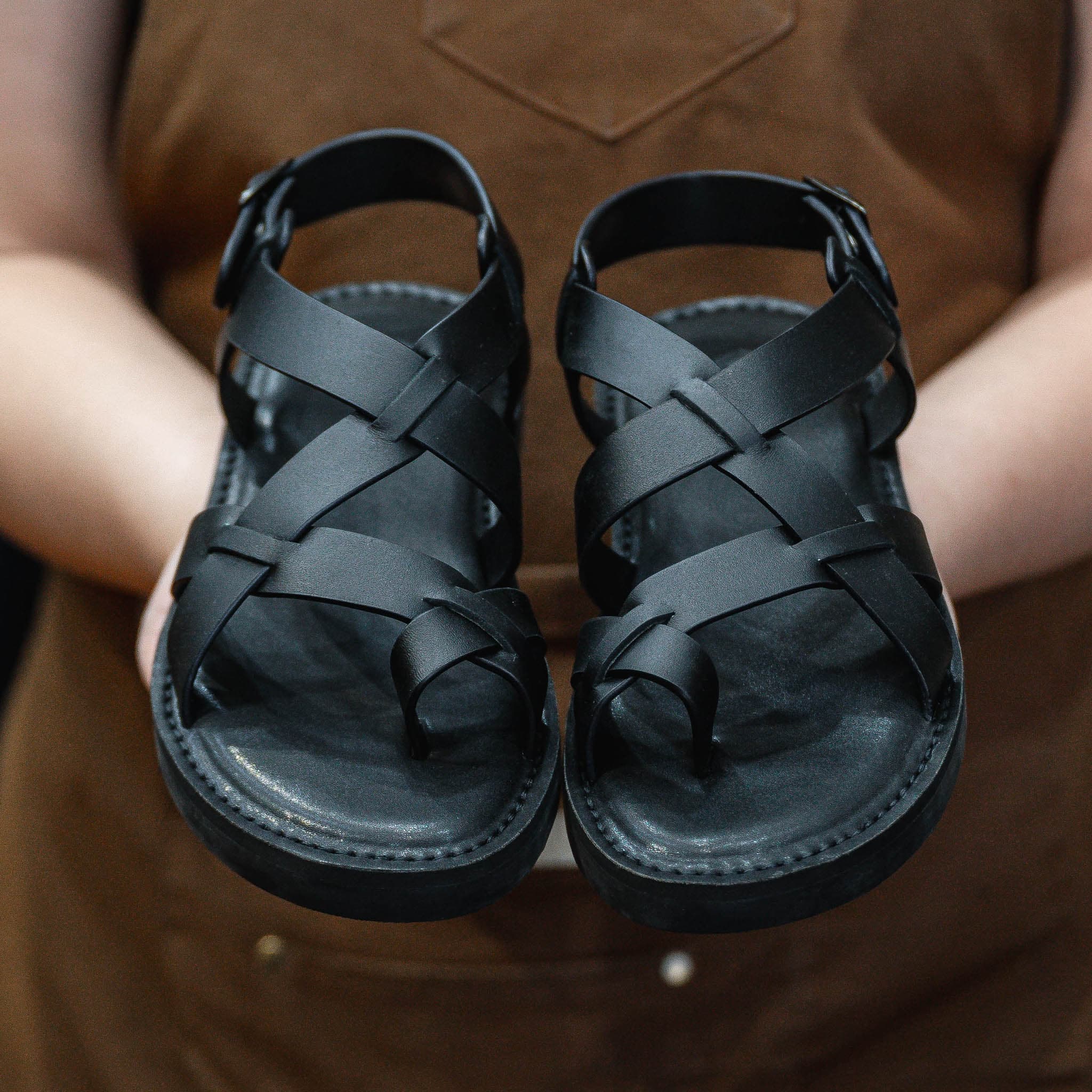 Sandals Beckman Leonidas - Đen