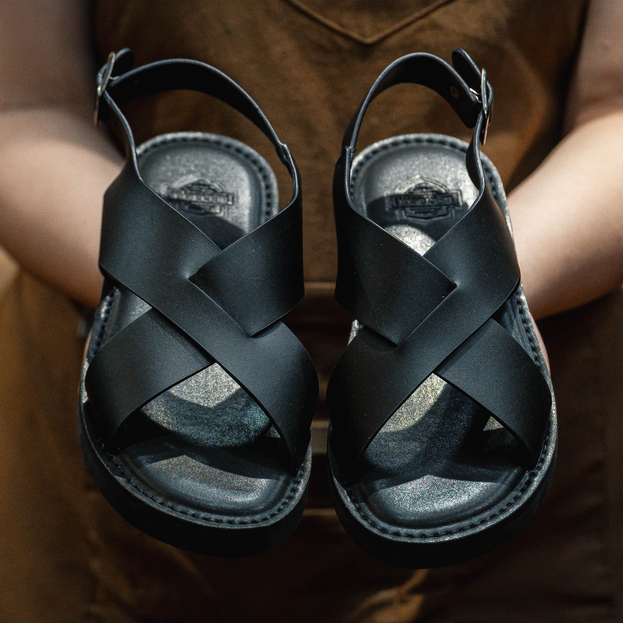 Sandals Beckman Spartacus - Đen