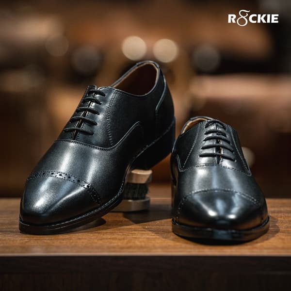 Giày Tây Santoni Oxford Quarter Brogues PH - màu Bò Cháy