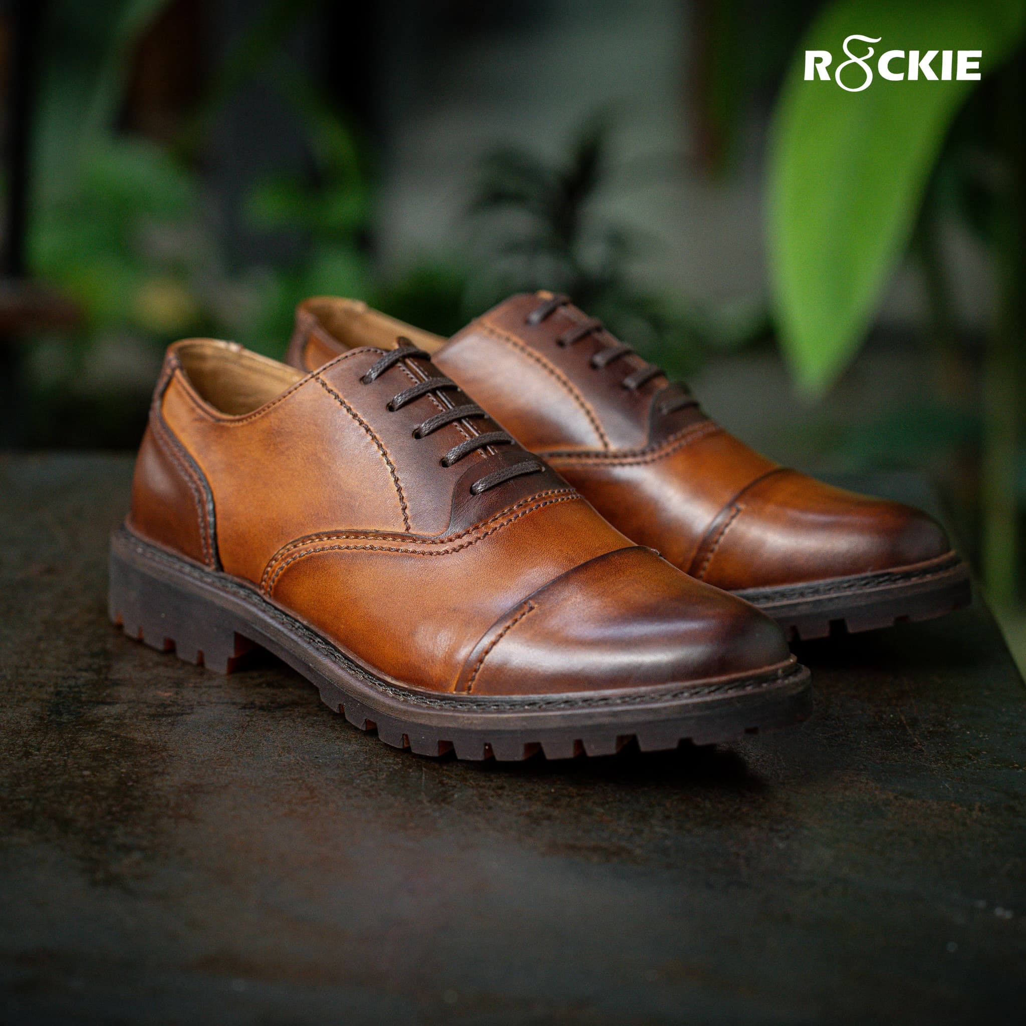 Giày Oxford Captoe Timber - Nâu Patina 1