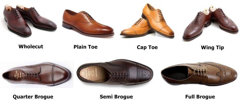Có nhiều loại giày Oxford khác nhau
