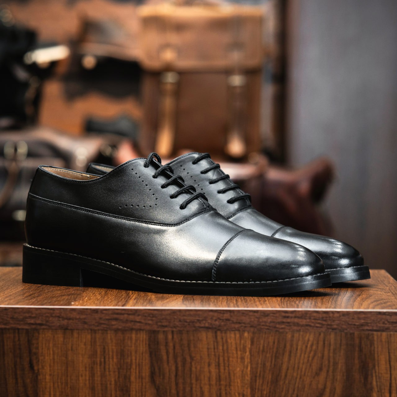 Giày Santoni Oxford Captoe Vicenzo NS