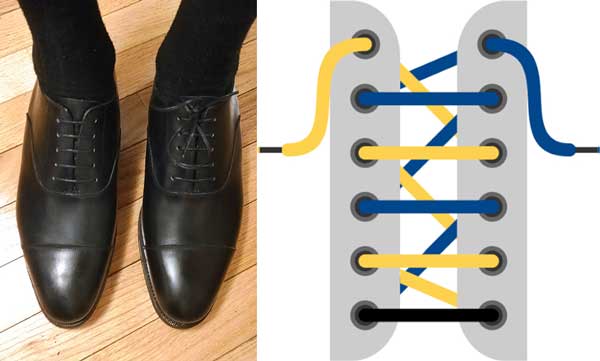 Kiểu buộc Criss- Cross sang trọng, gọn gàng