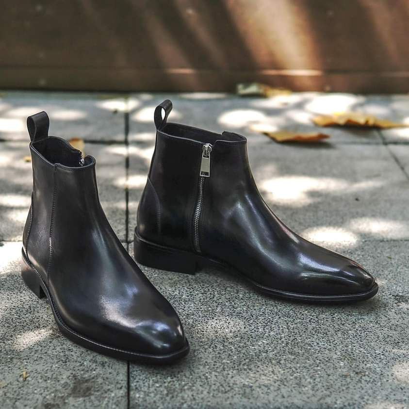 Biến tấu cùng phiên bản Chelsea zip Boots