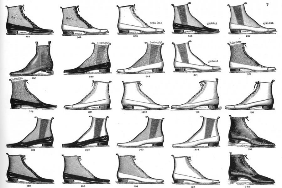 Các loại giày Chelsea Boots nam trong những năm của thế kỷ 20