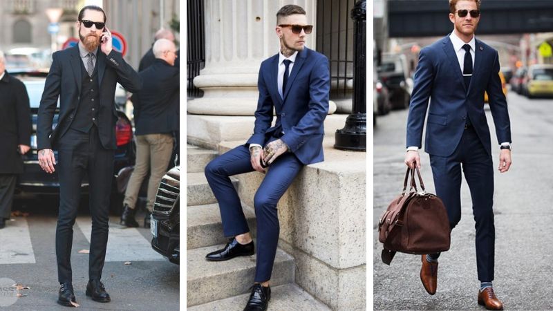 Giày tây có thể phối cùng vest/suit trang trọng