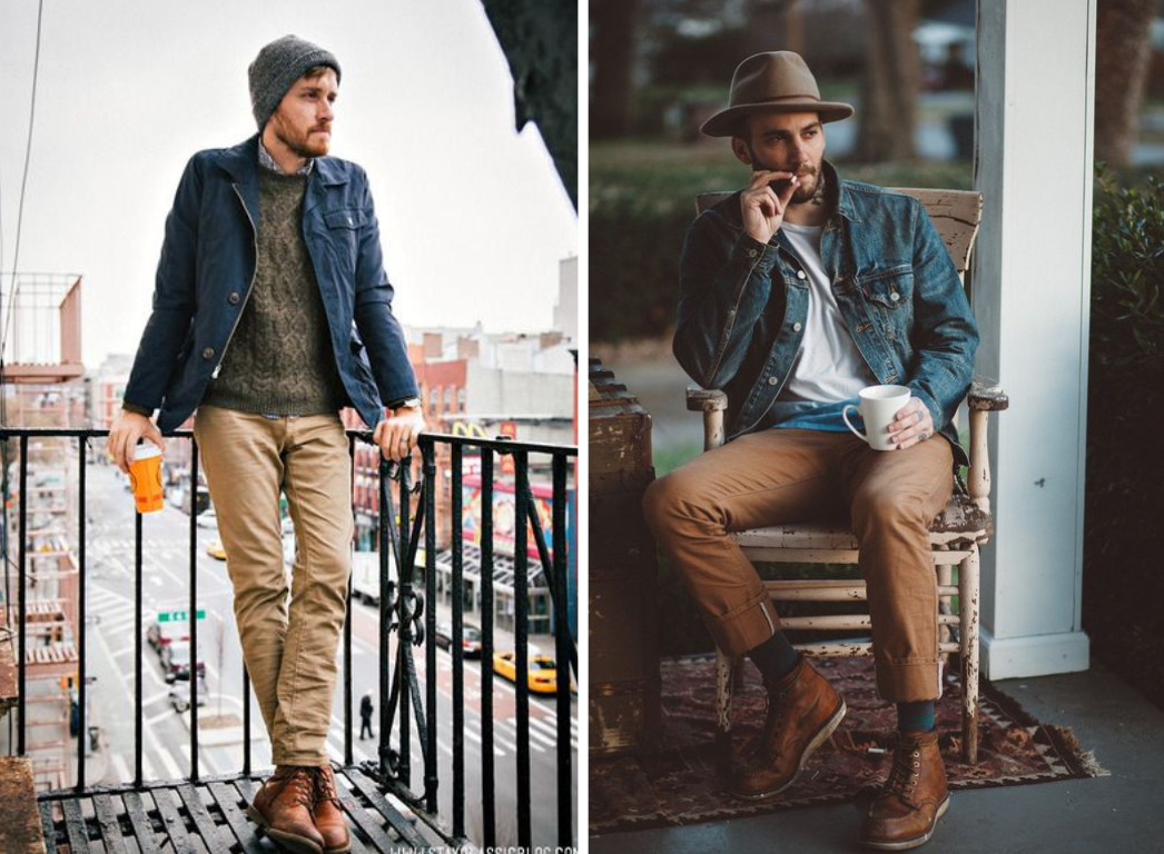 Outfit phối đồ với giày boot nam thịnh hành mỗi mùa thu đông