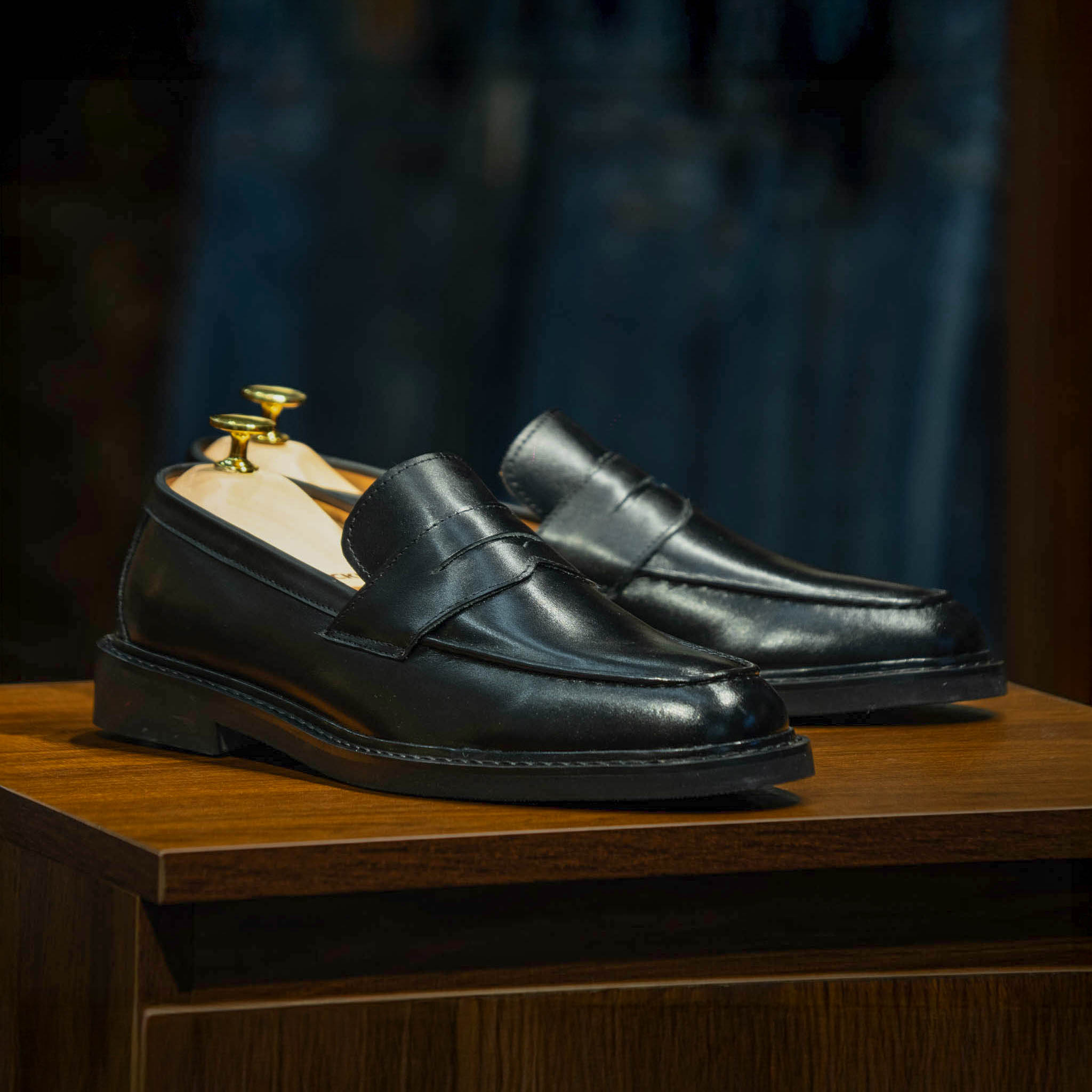 Giày Beckman Penny Loafer - Đen