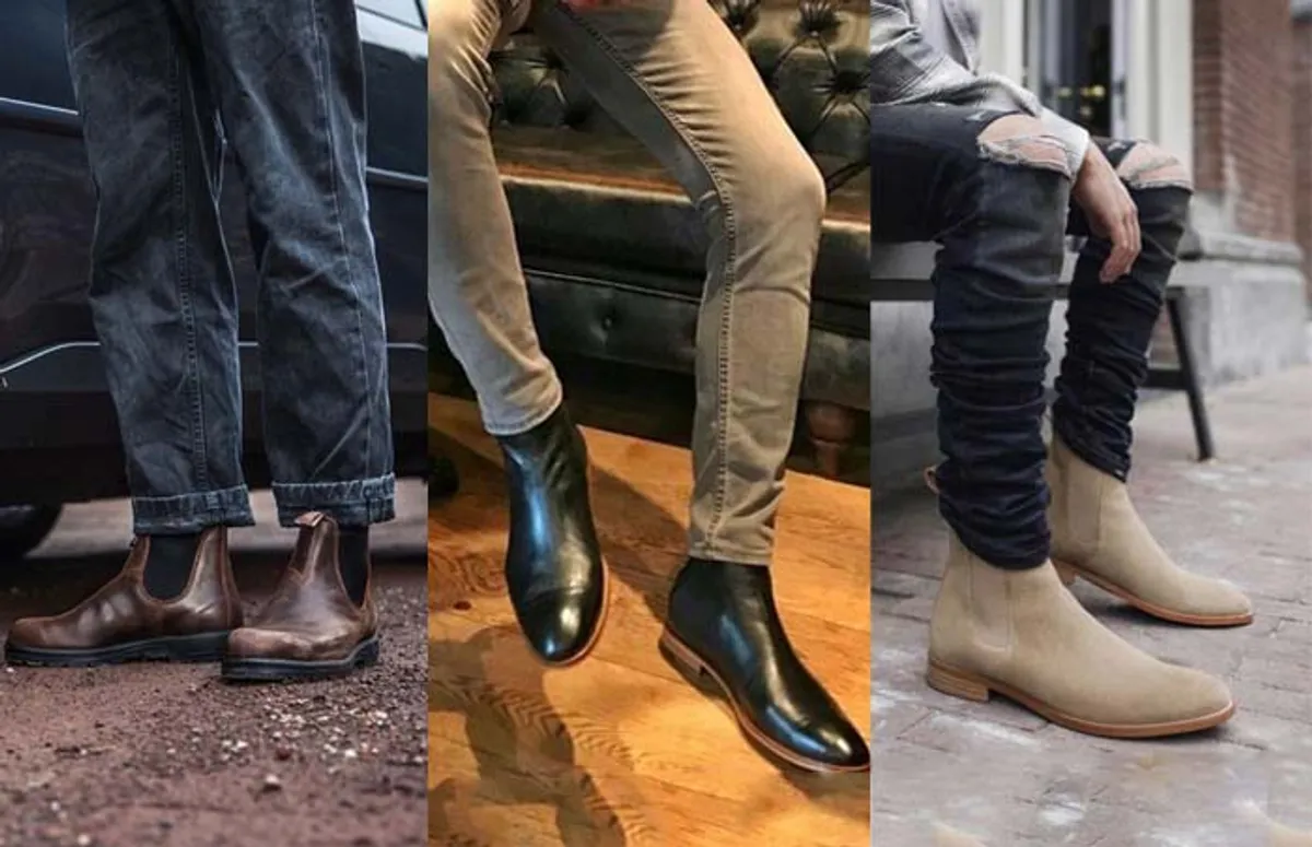 Giày chelsea được làm từ nhiều chất liệu khác nhau