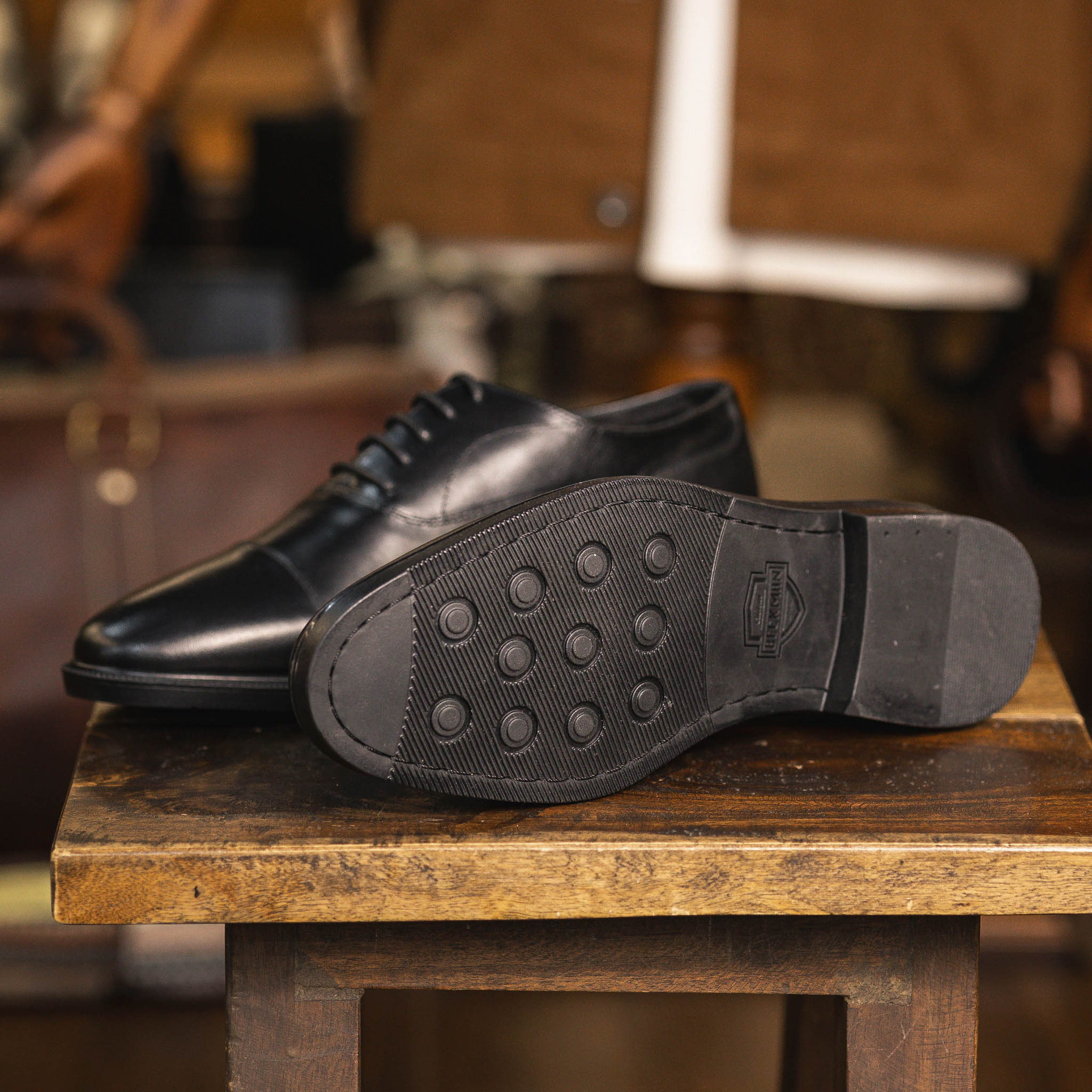 Giày Beckman Oxford Captoe - Đen 3