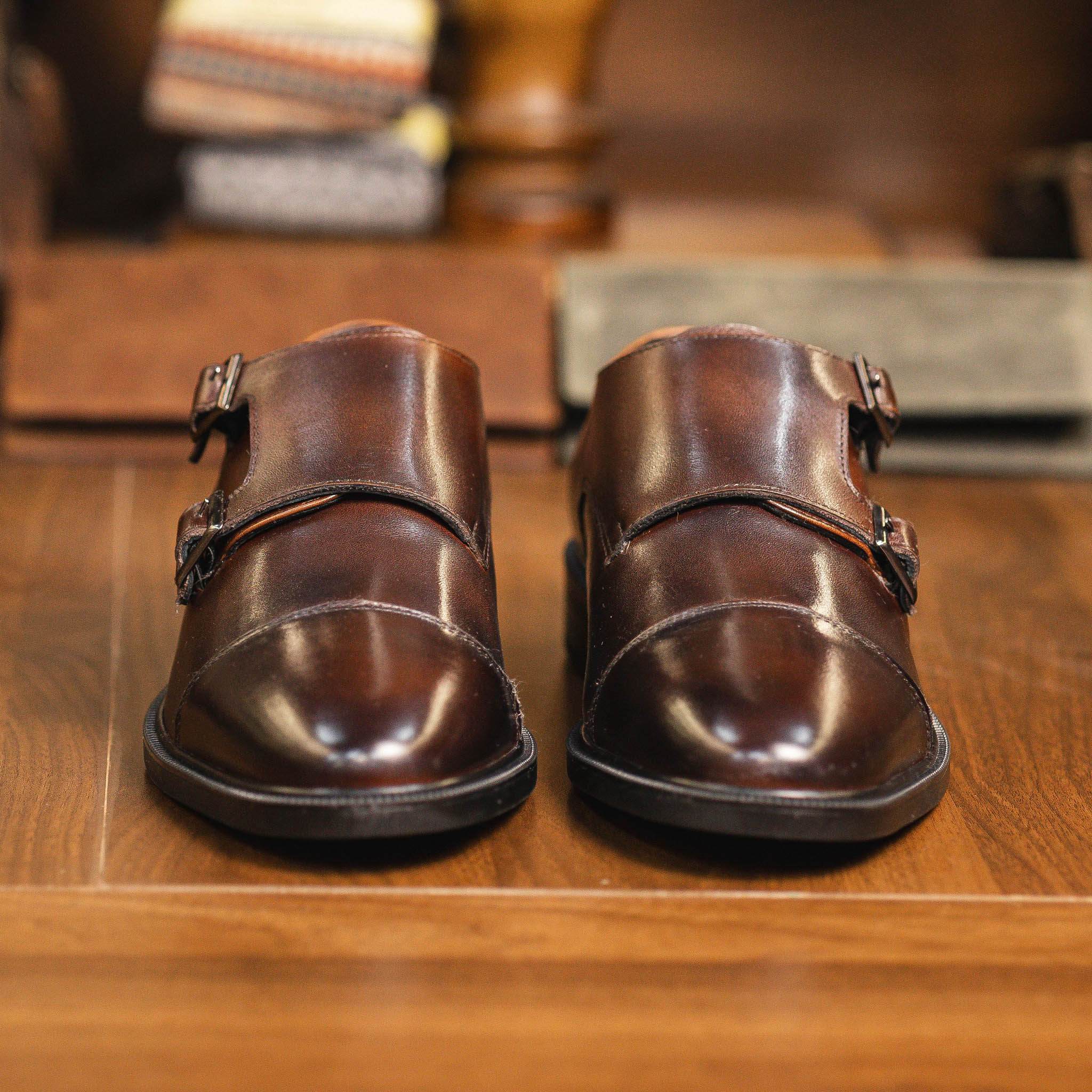 Giày Beckman Double Monkstrap - Nâu 1