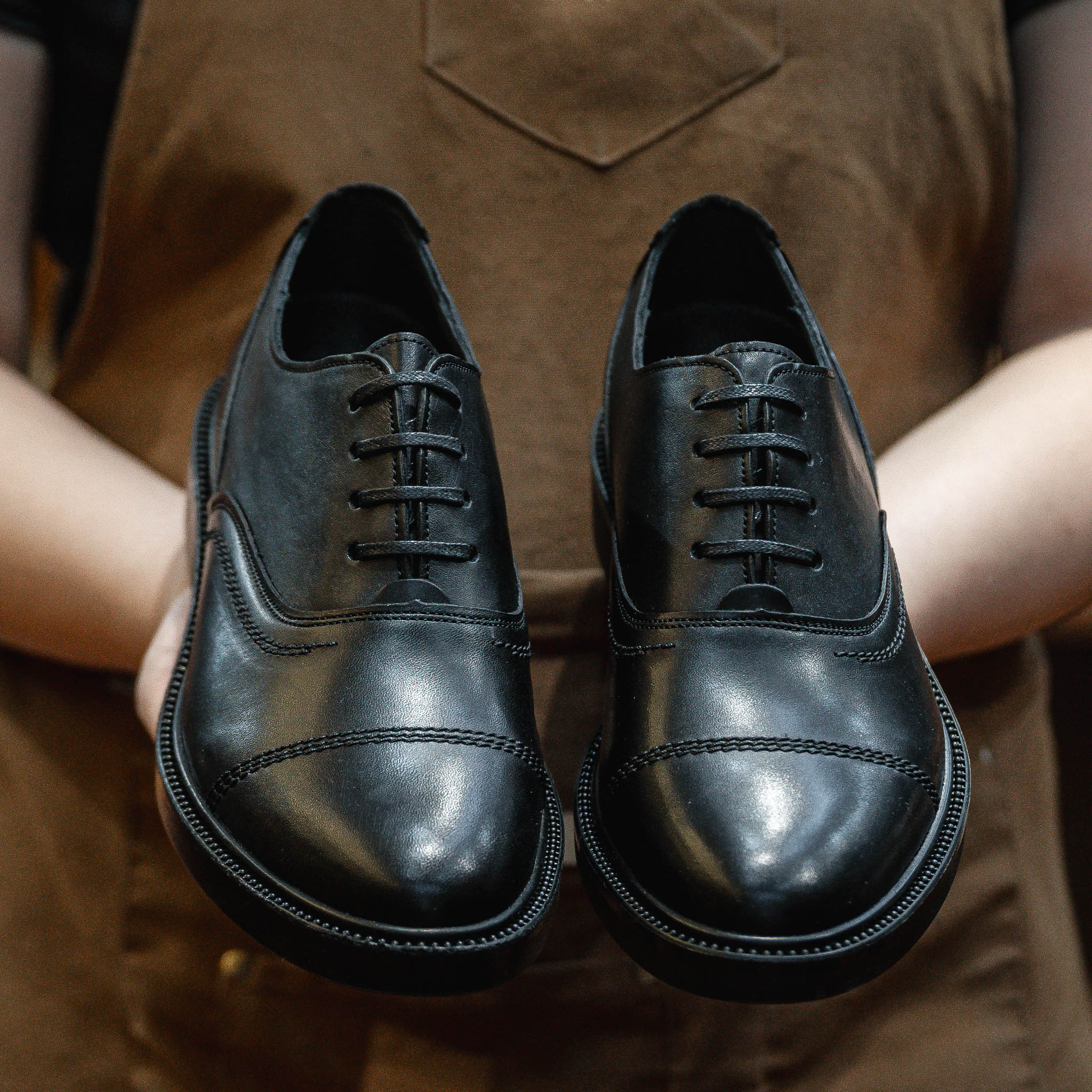 Giày Oxford Dòng Macallan Beckman- Đen Patina 11
