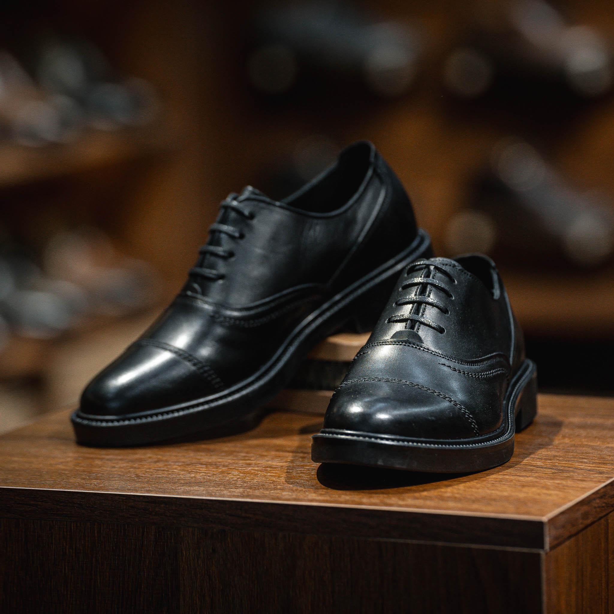 Giày Oxford Dòng Macallan Beckman- Đen Patina 6