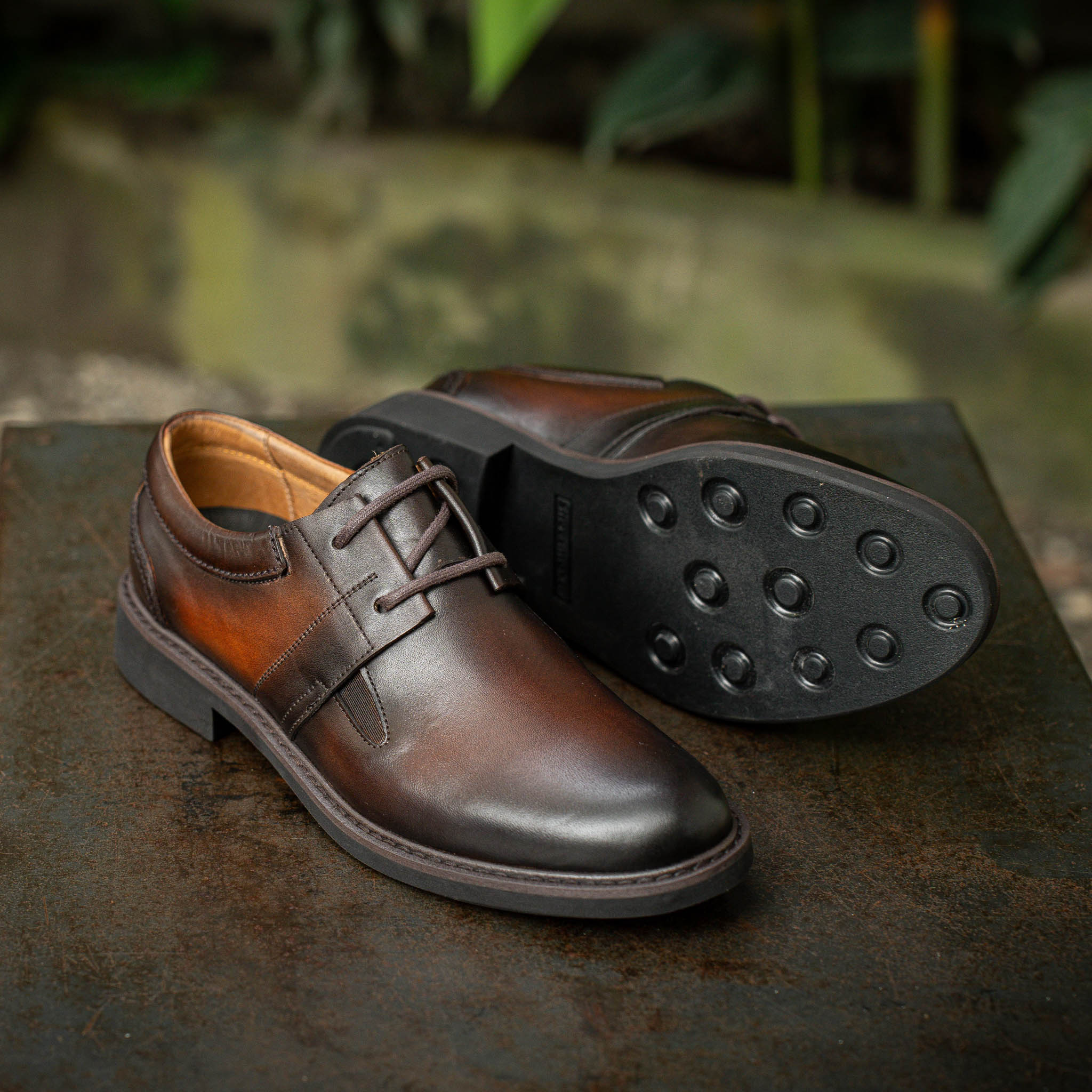Giày Derby Casual Dòng Bacardi Beckman - Nâu Patina 1