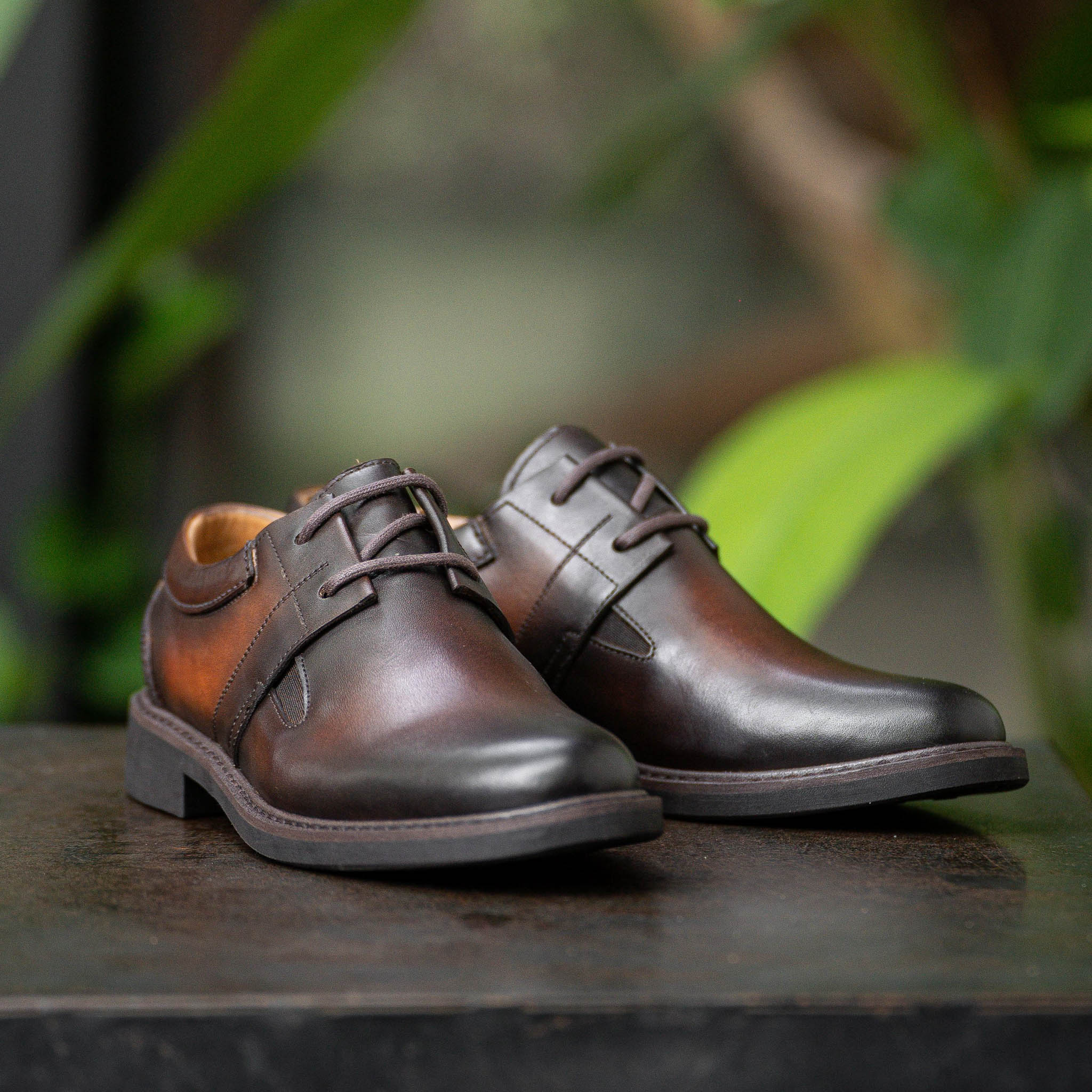 Giày Derby Casual Dòng Bacardi Beckman - Nâu Patina 6