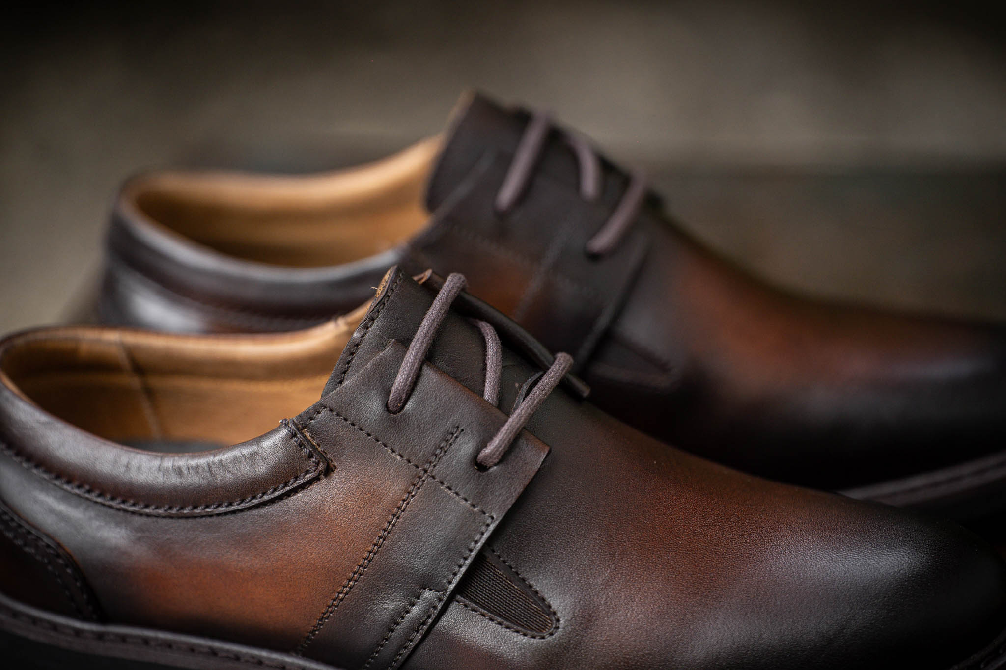 Giày Derby Casual Dòng Bacardi Beckman - Nâu Patina 20