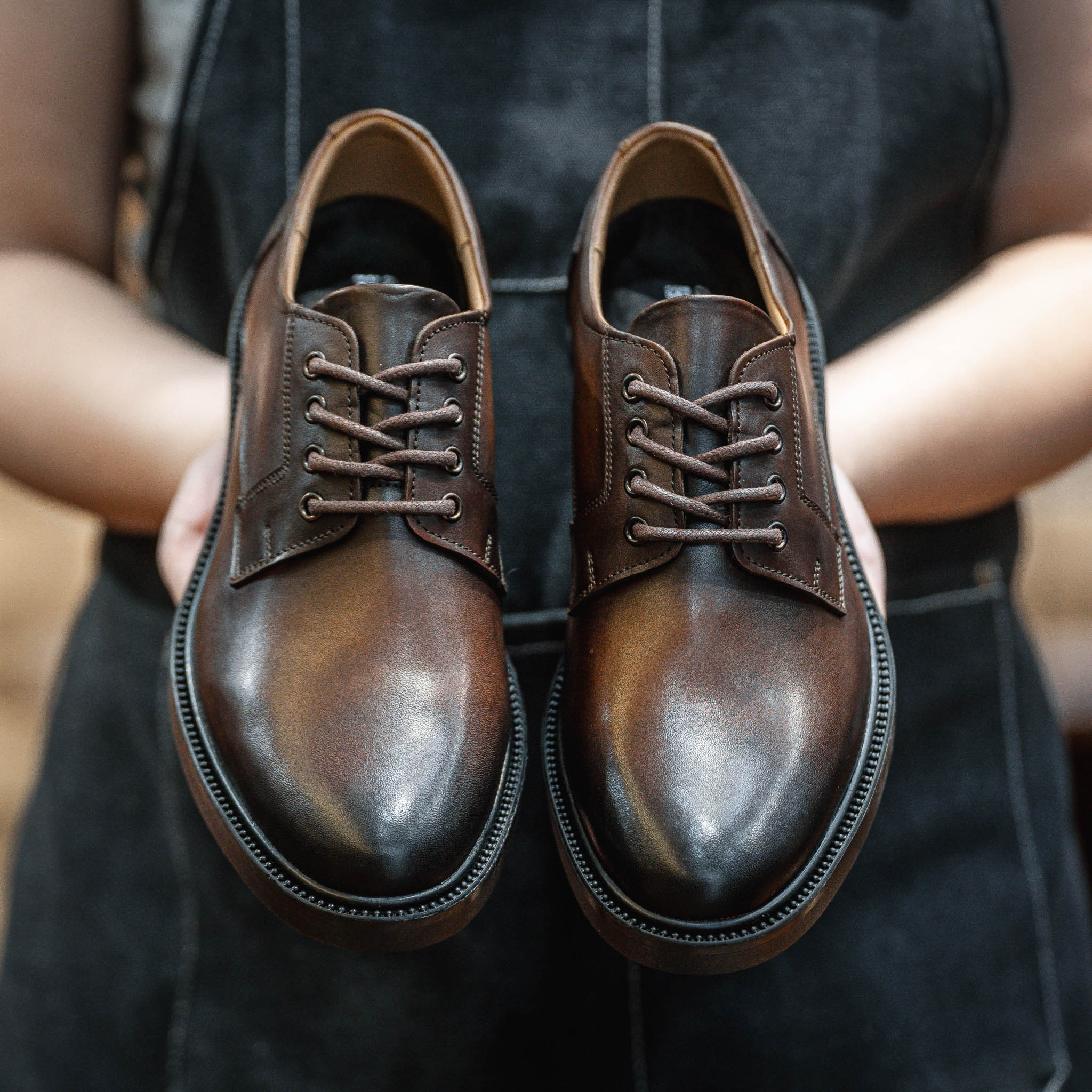 Giày Derby Classic Dòng Brandy Beckman- Nâu Patina 7