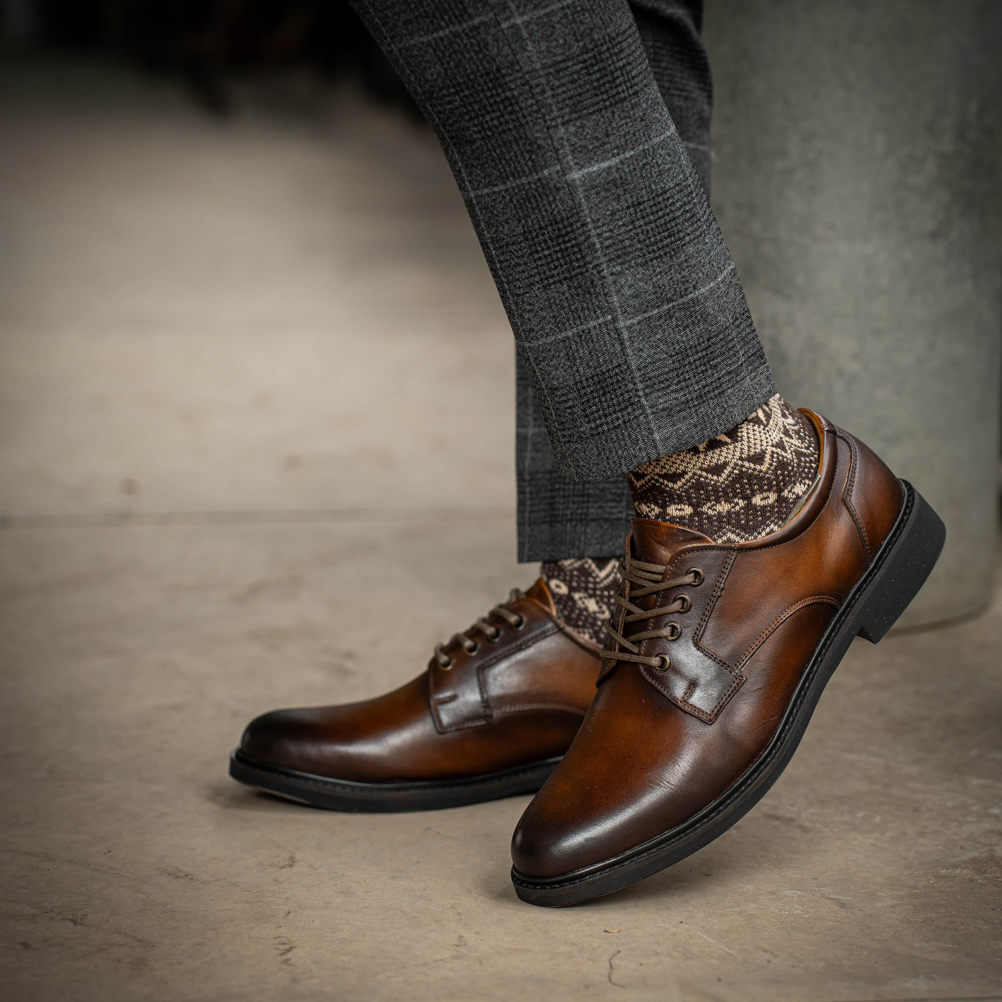 Giày Derby Classic Dòng Brandy Beckman- Nâu Patina 1