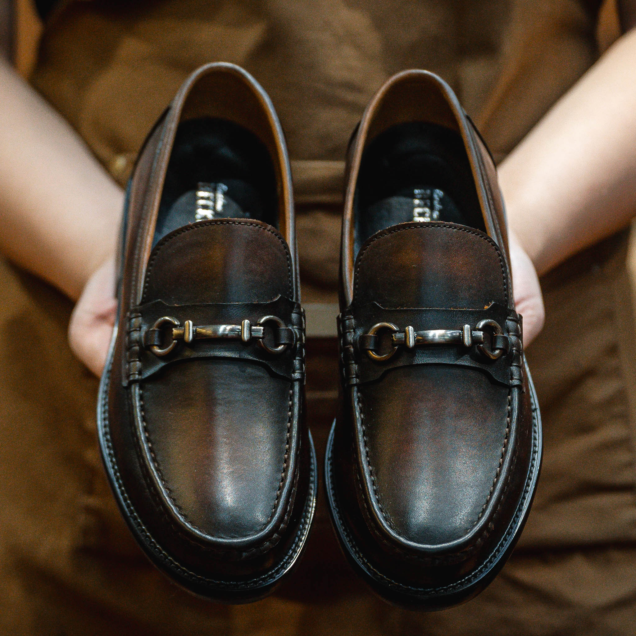 Giày Beckman Horsebit Loafer - Nâu Patina 7