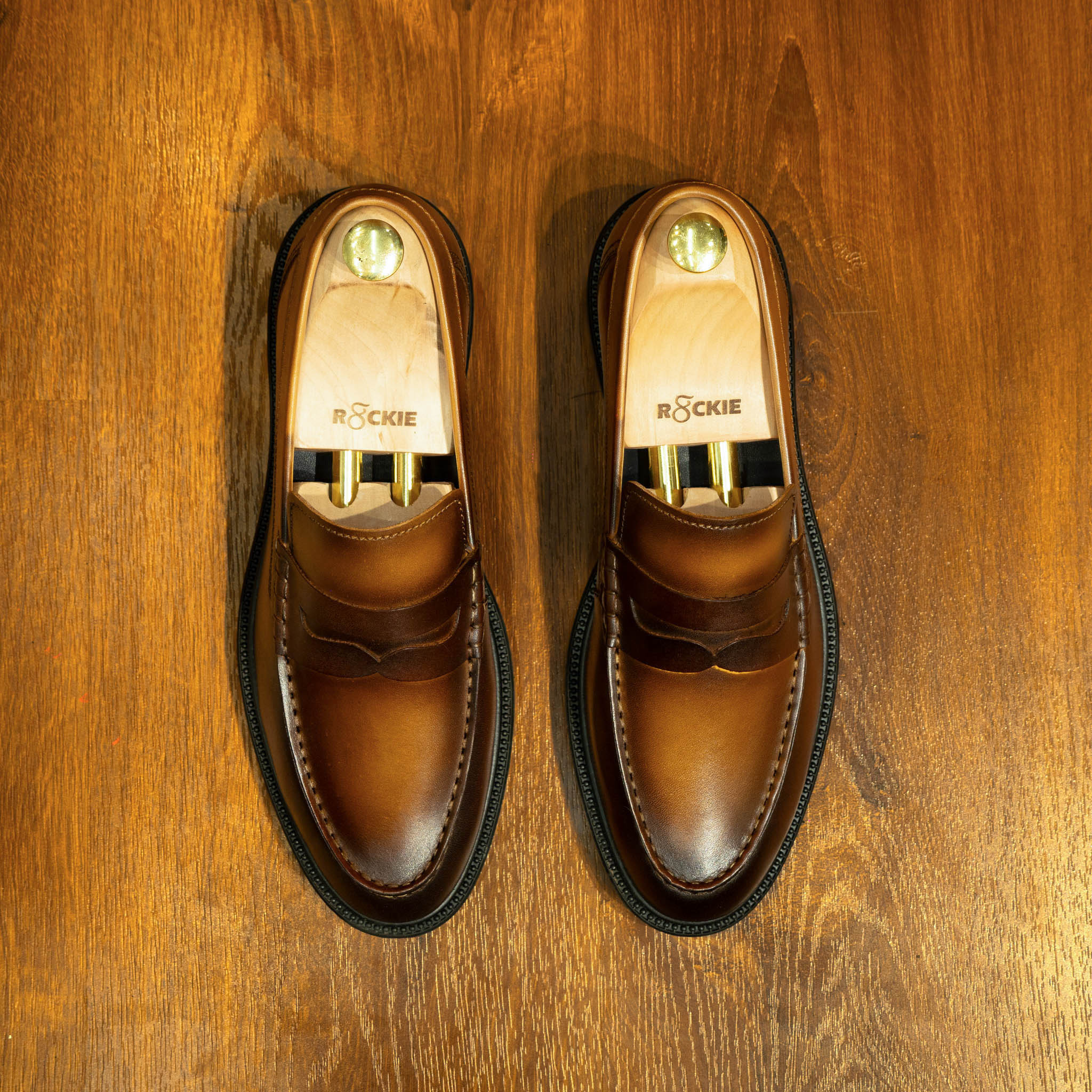 Giày Beckman Penny Loafer - Cognac Patina 17