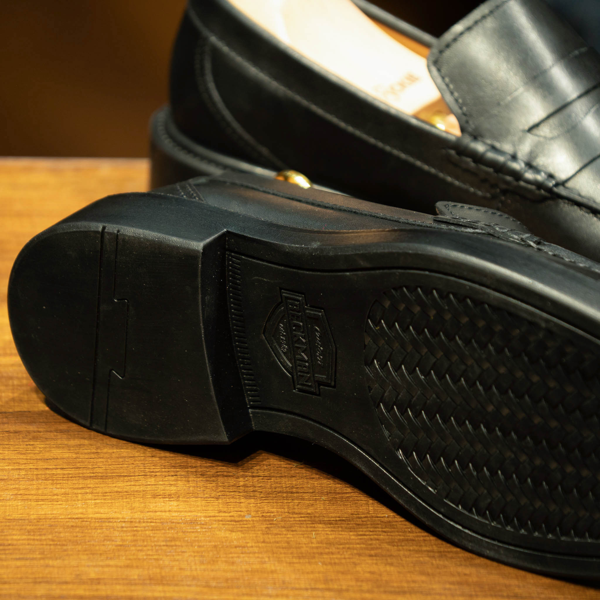 Giày Beckman Penny Loafer - Đen Patina 1