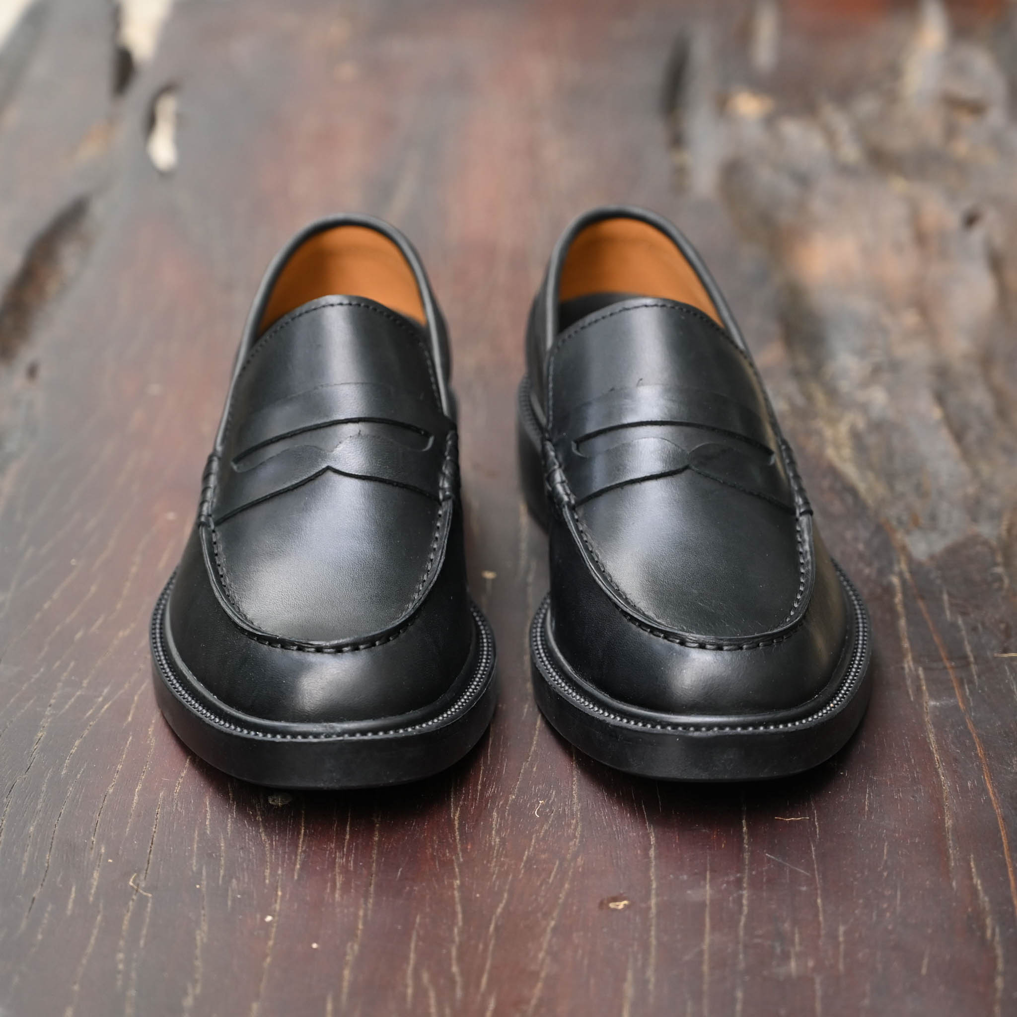 Giày Beckman Penny Loafer - Đen Patina 2