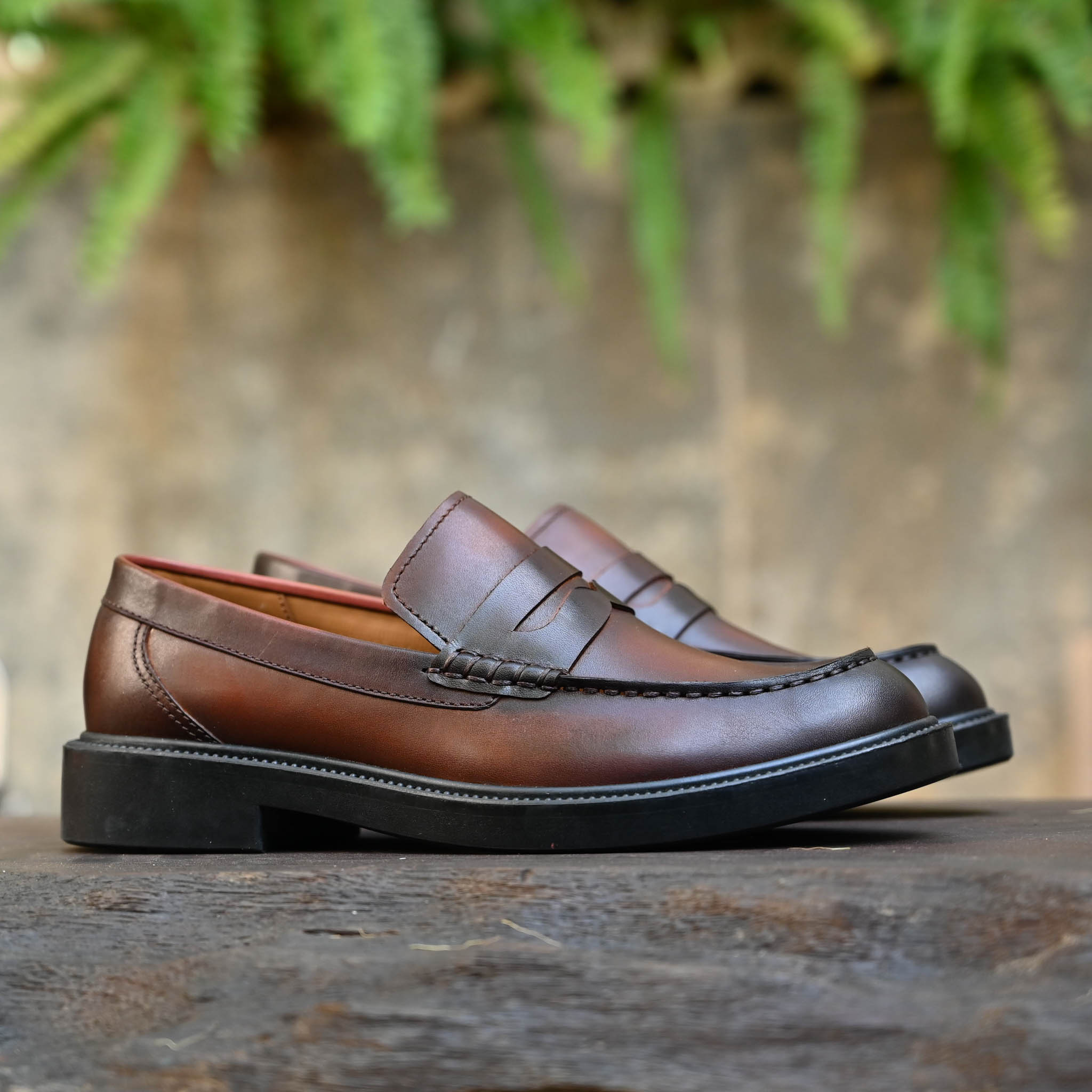Giày Beckman Penny Loafer - Nâu Patina 9