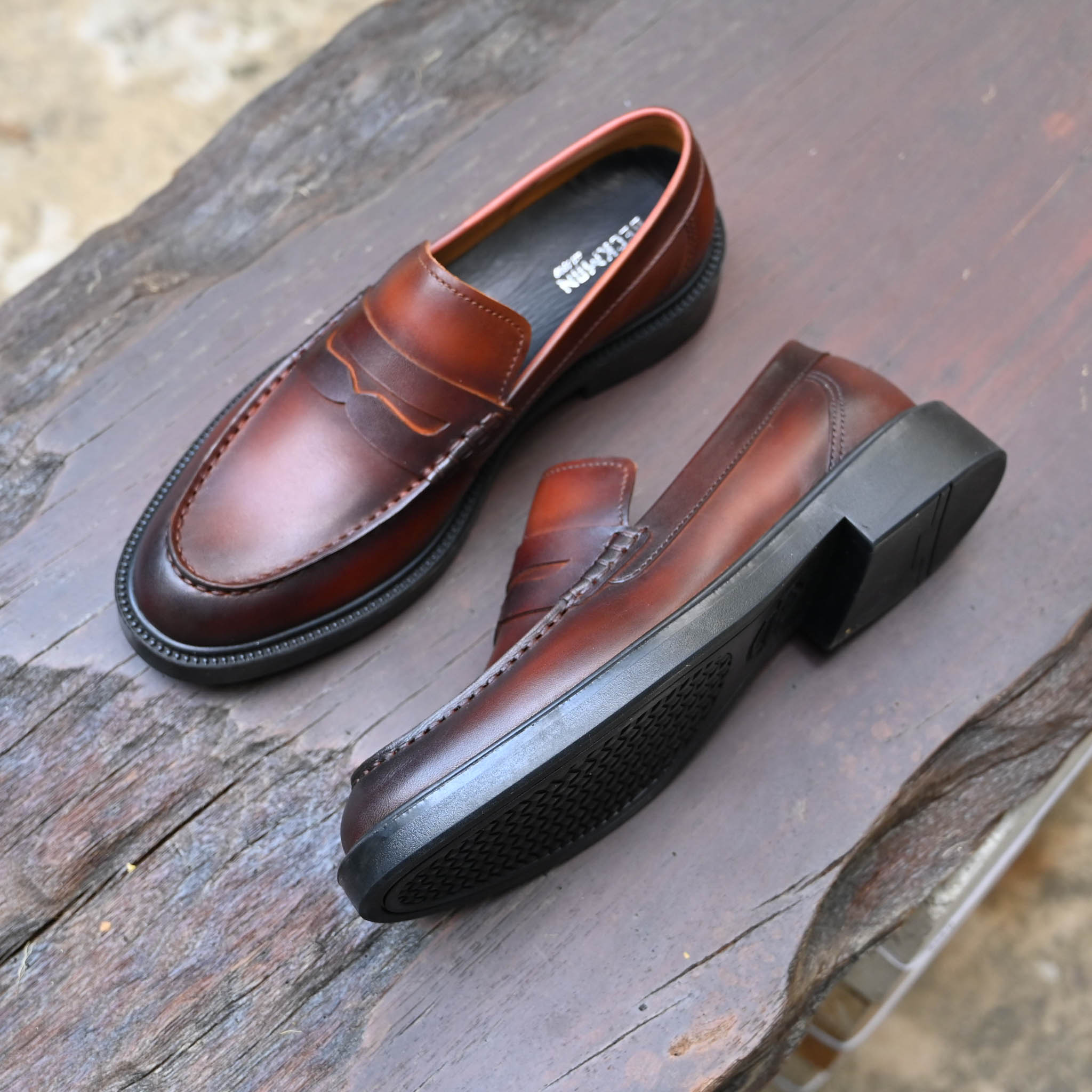 Giày Beckman Penny Loafer - Nâu Patina 2