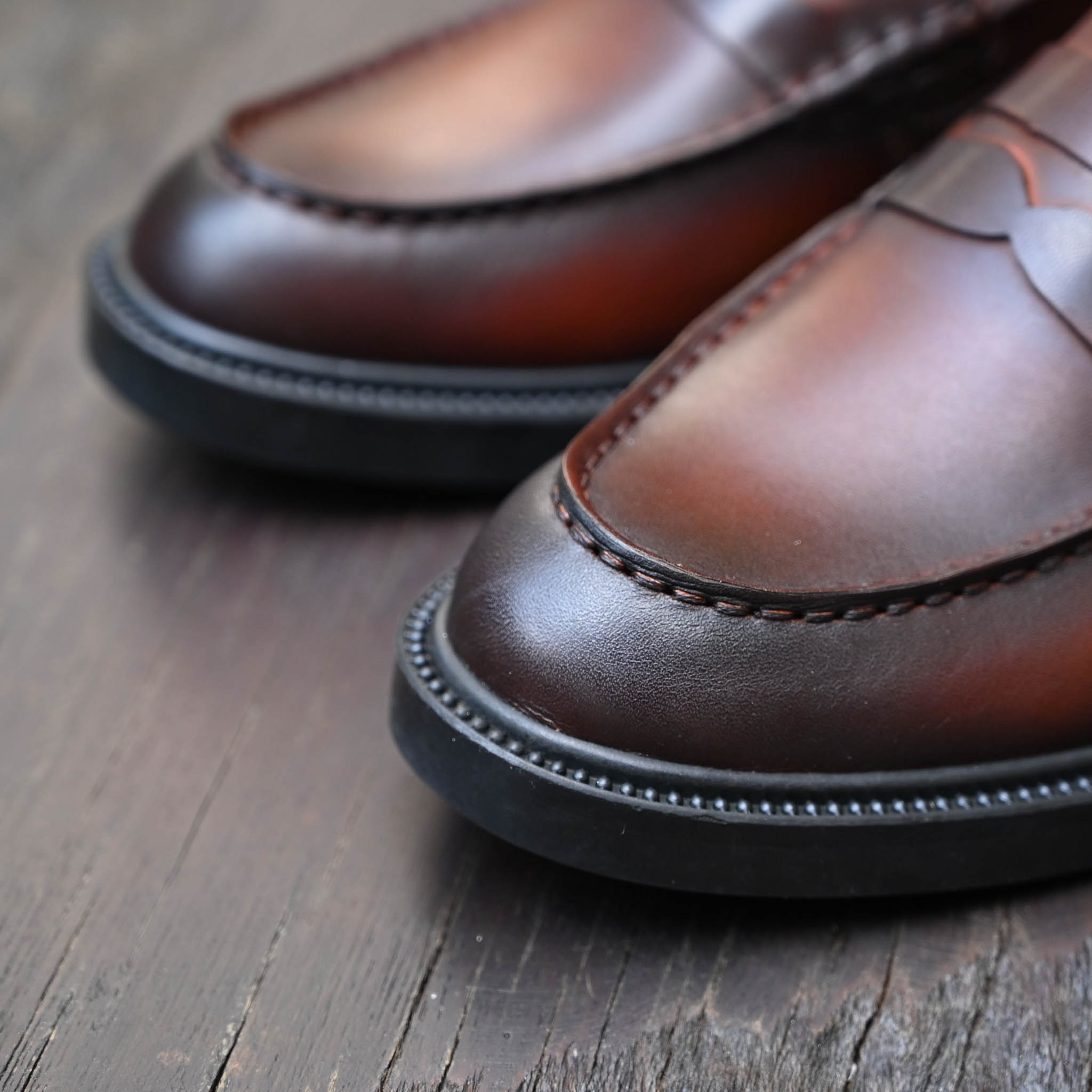 Giày Beckman Penny Loafer - Nâu Patina 7