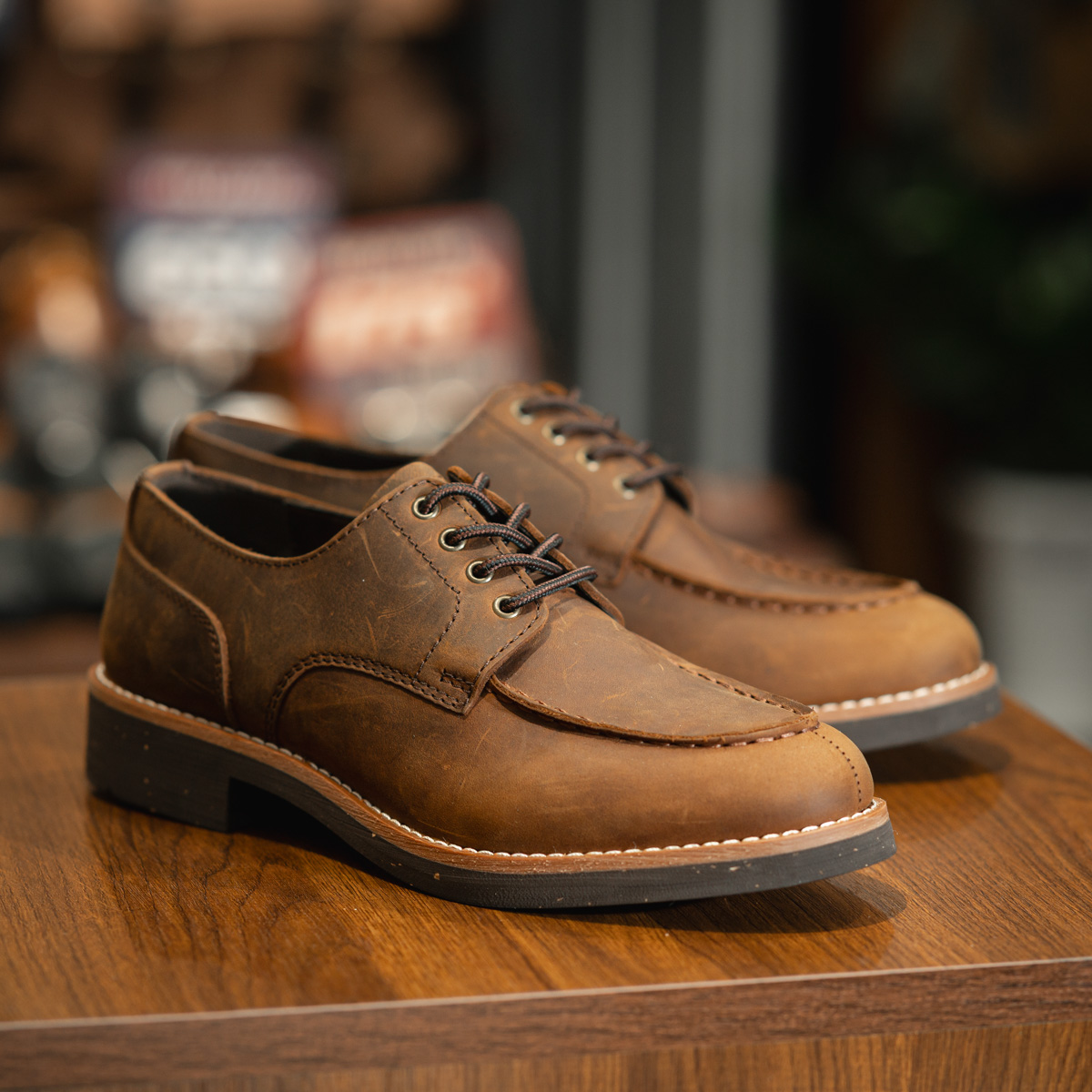 Giày Beckman Split toe Derby Wellerman 26