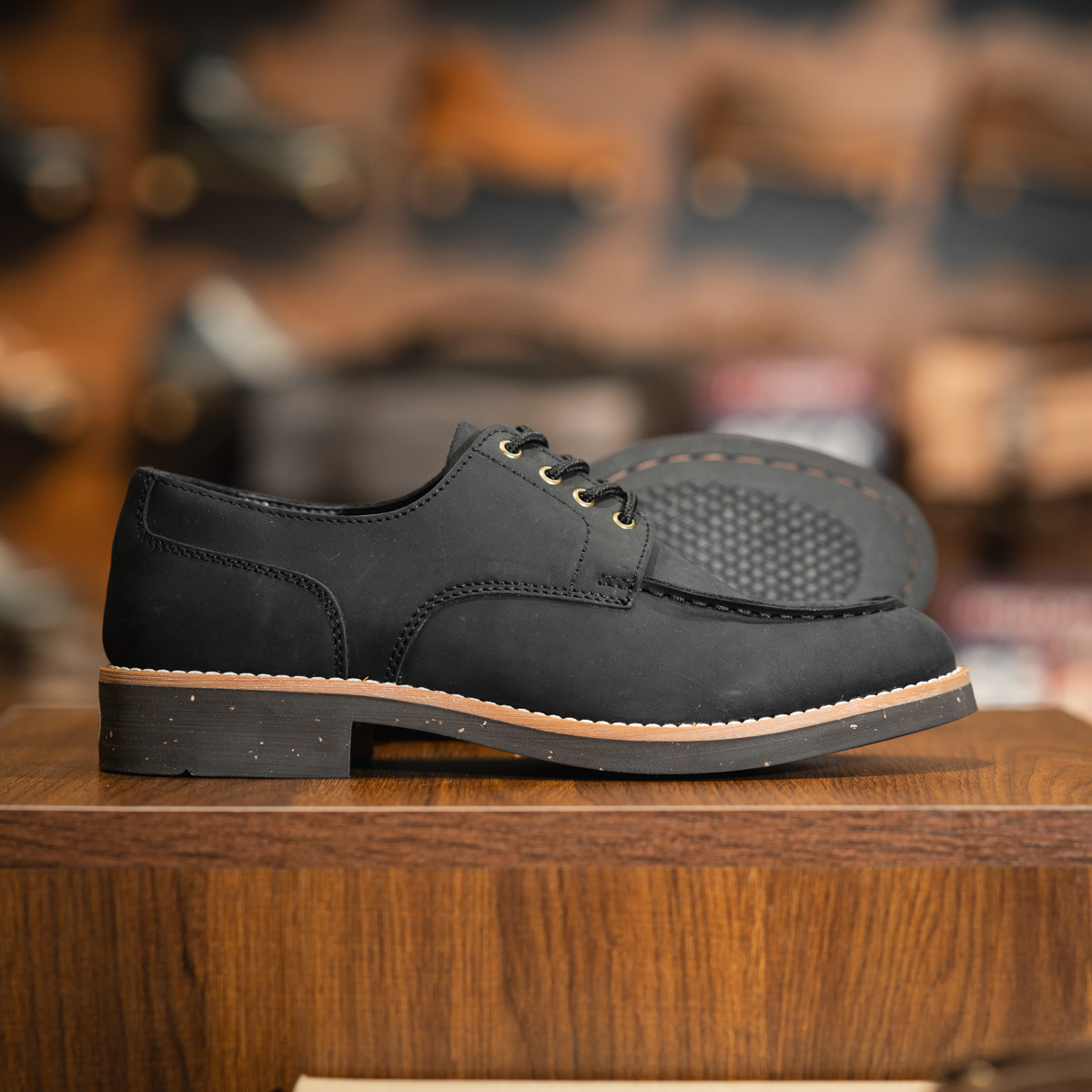 Giày Beckman Split toe Derby Wellerman - Đen 8