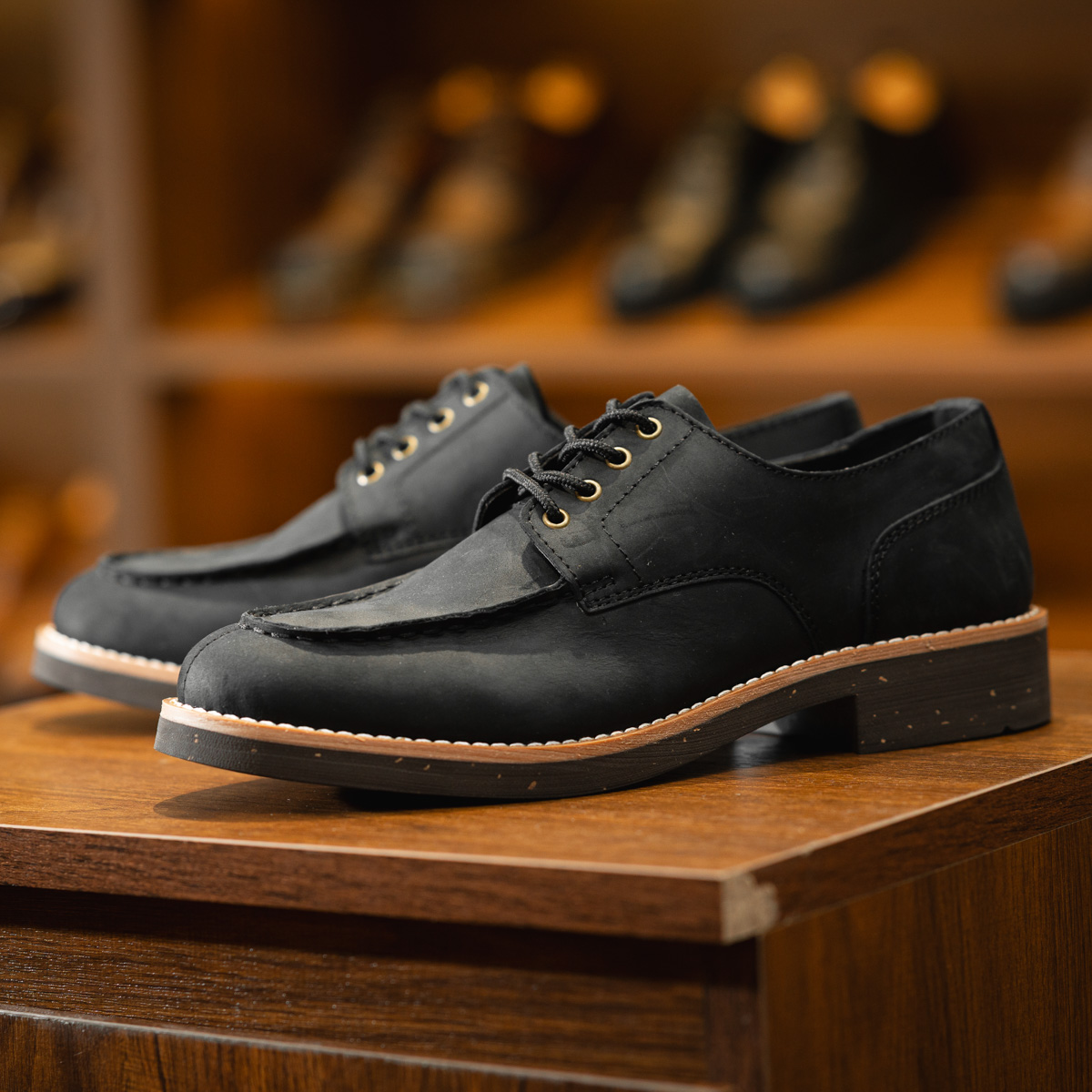 Giày Beckman Split toe Derby Wellerman - Đen 5