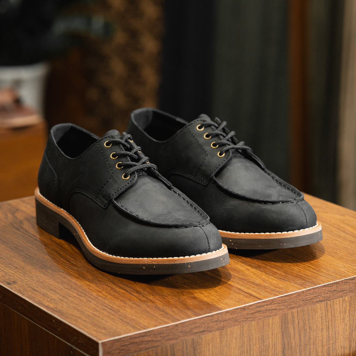 Giày Beckman Split toe Derby Wellerman - Đen 1