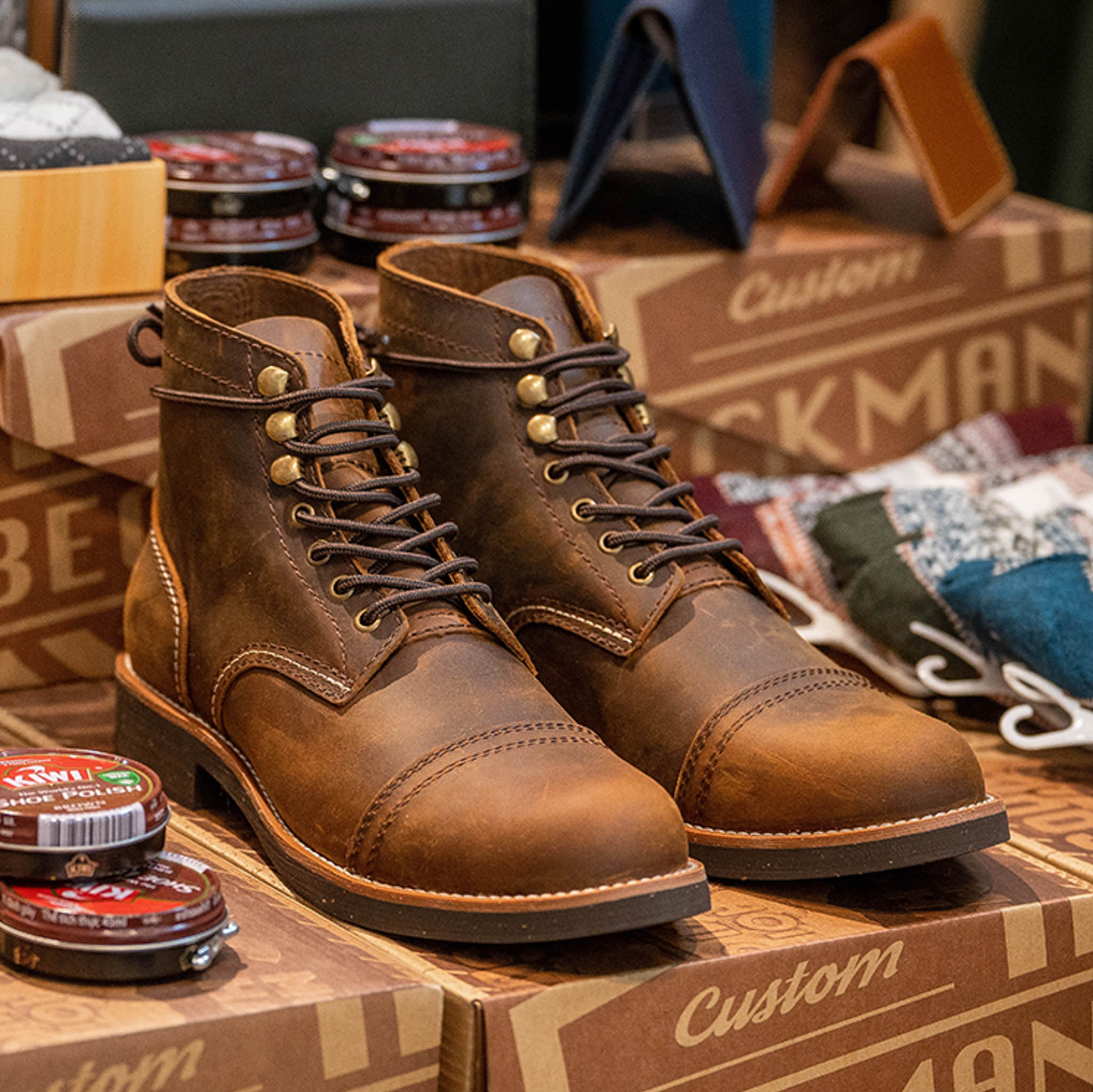 Giày Boots Beckman Ironboots - Bò