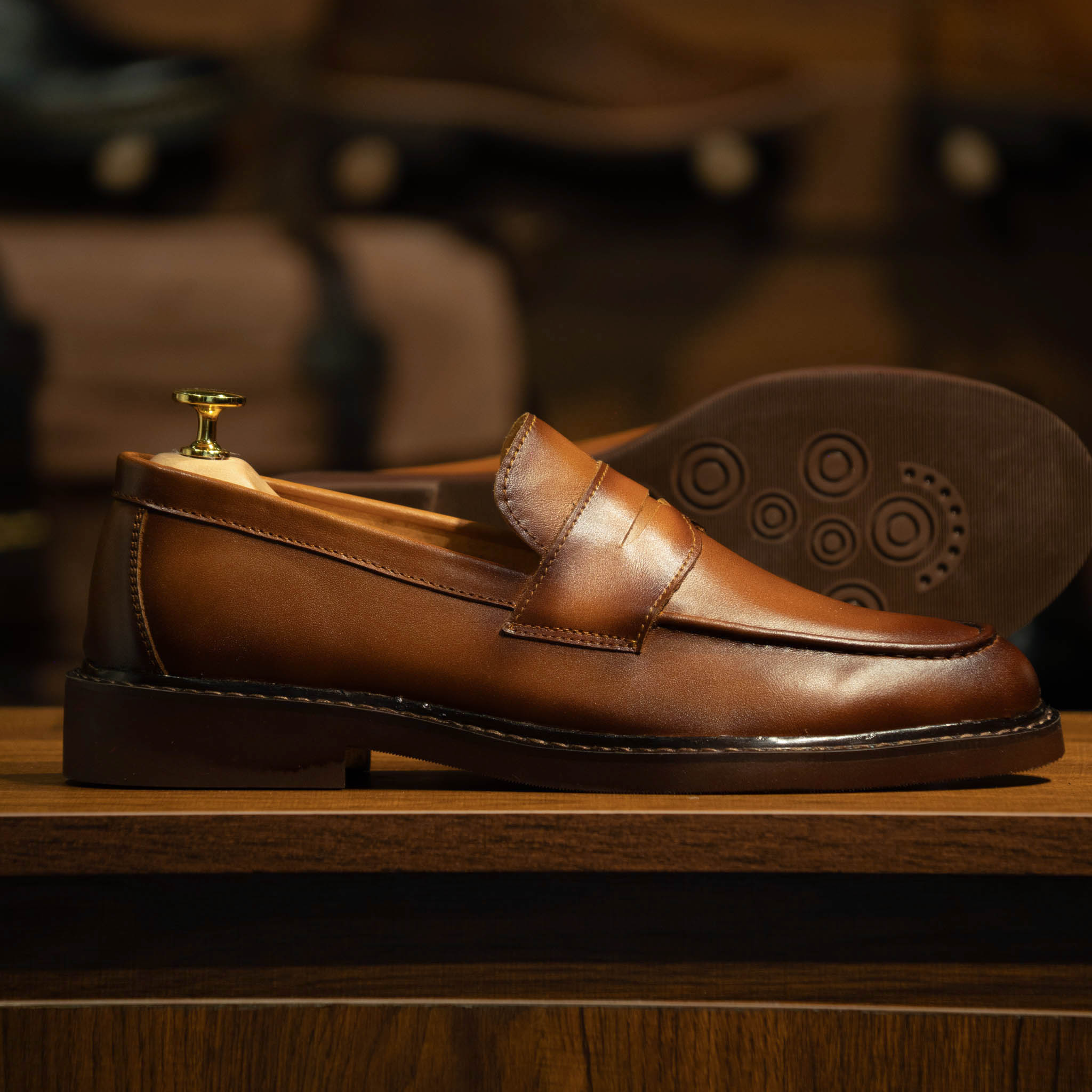 Giày Beckman Penny Loafer - Bò Cháy 1