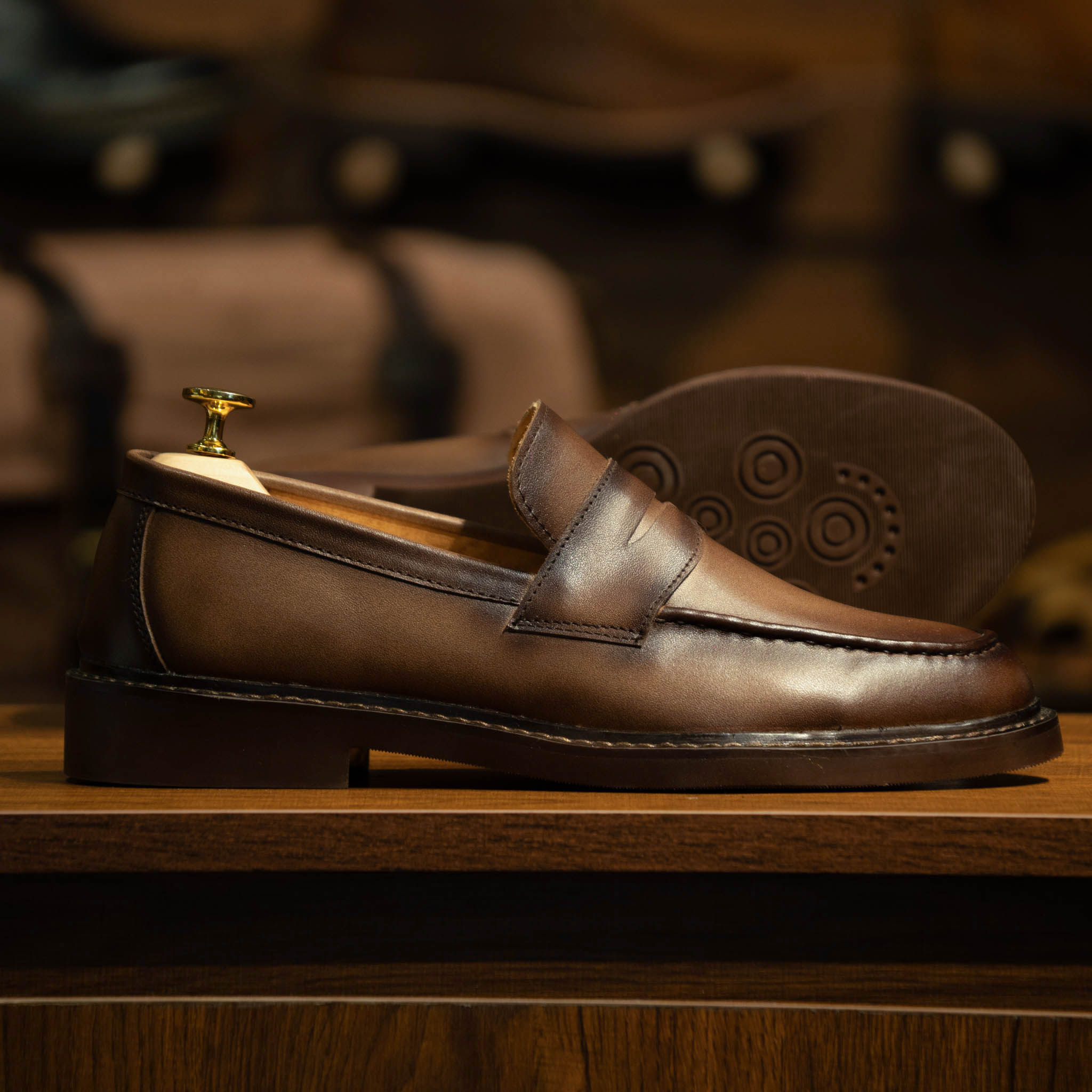 Giày Beckman Penny Loafer - Nâu 1