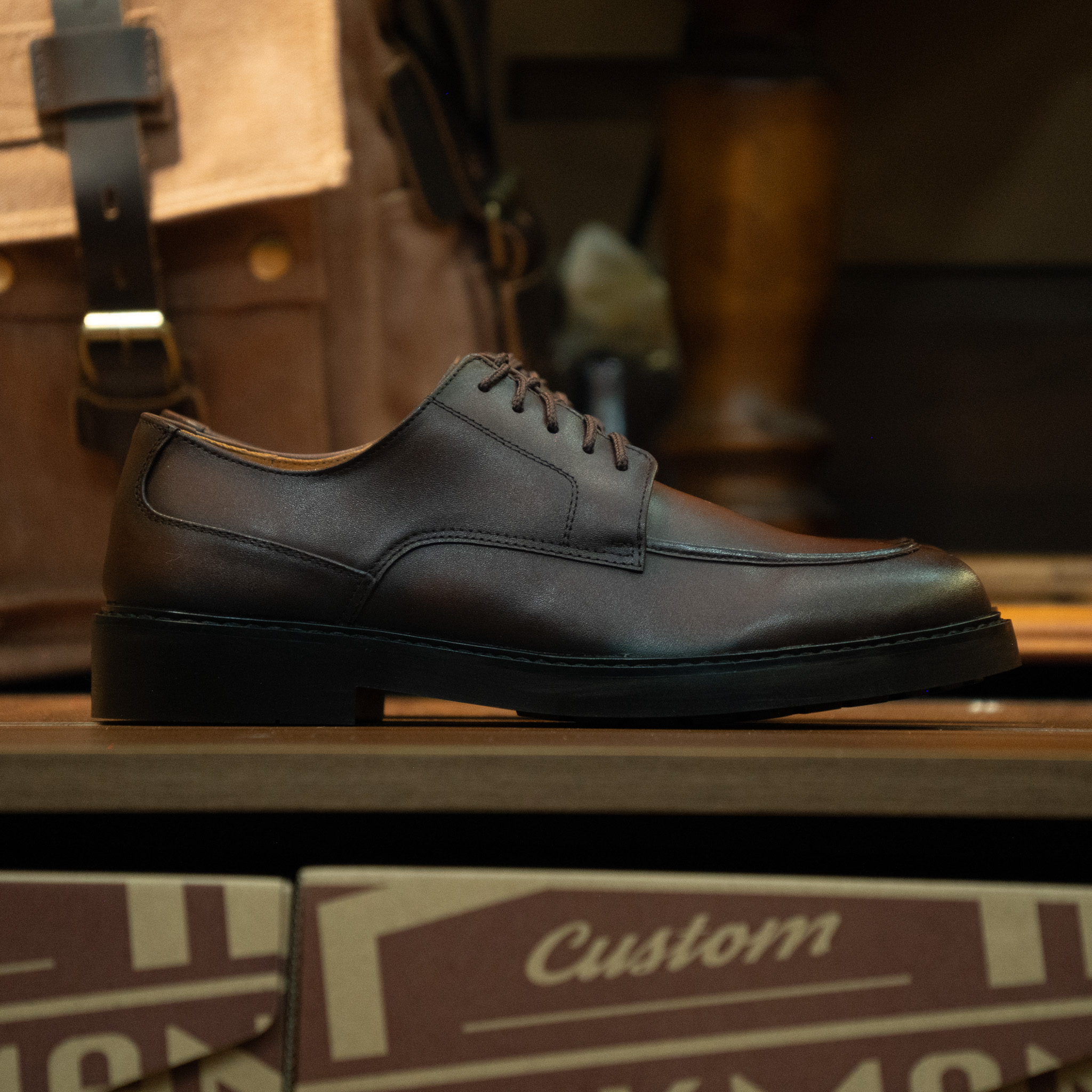 Giày Beckman Chunky Derby - Nâu 4