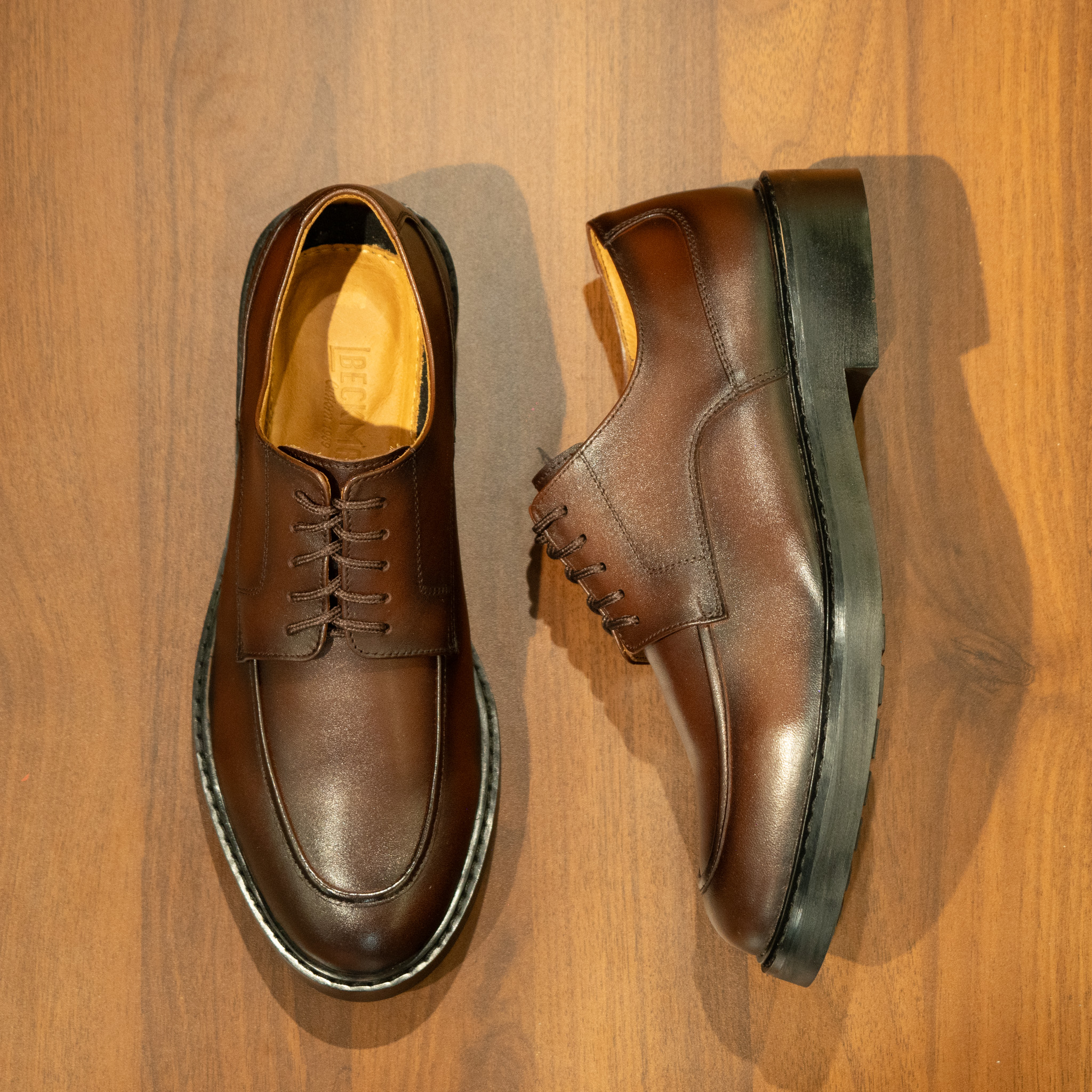Giày Beckman Chunky Derby - Nâu 9