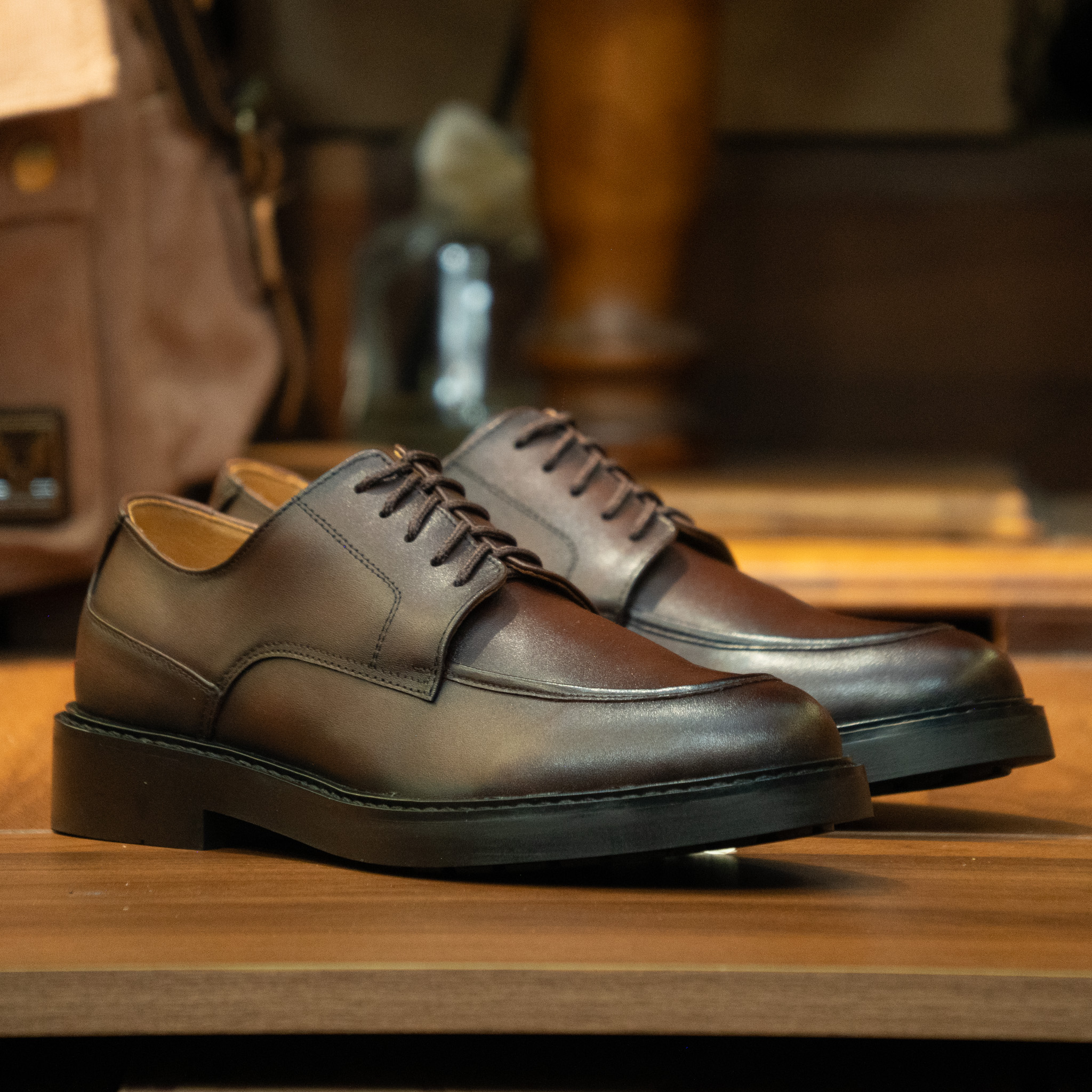 Giày Beckman Chunky Derby - Nâu 1